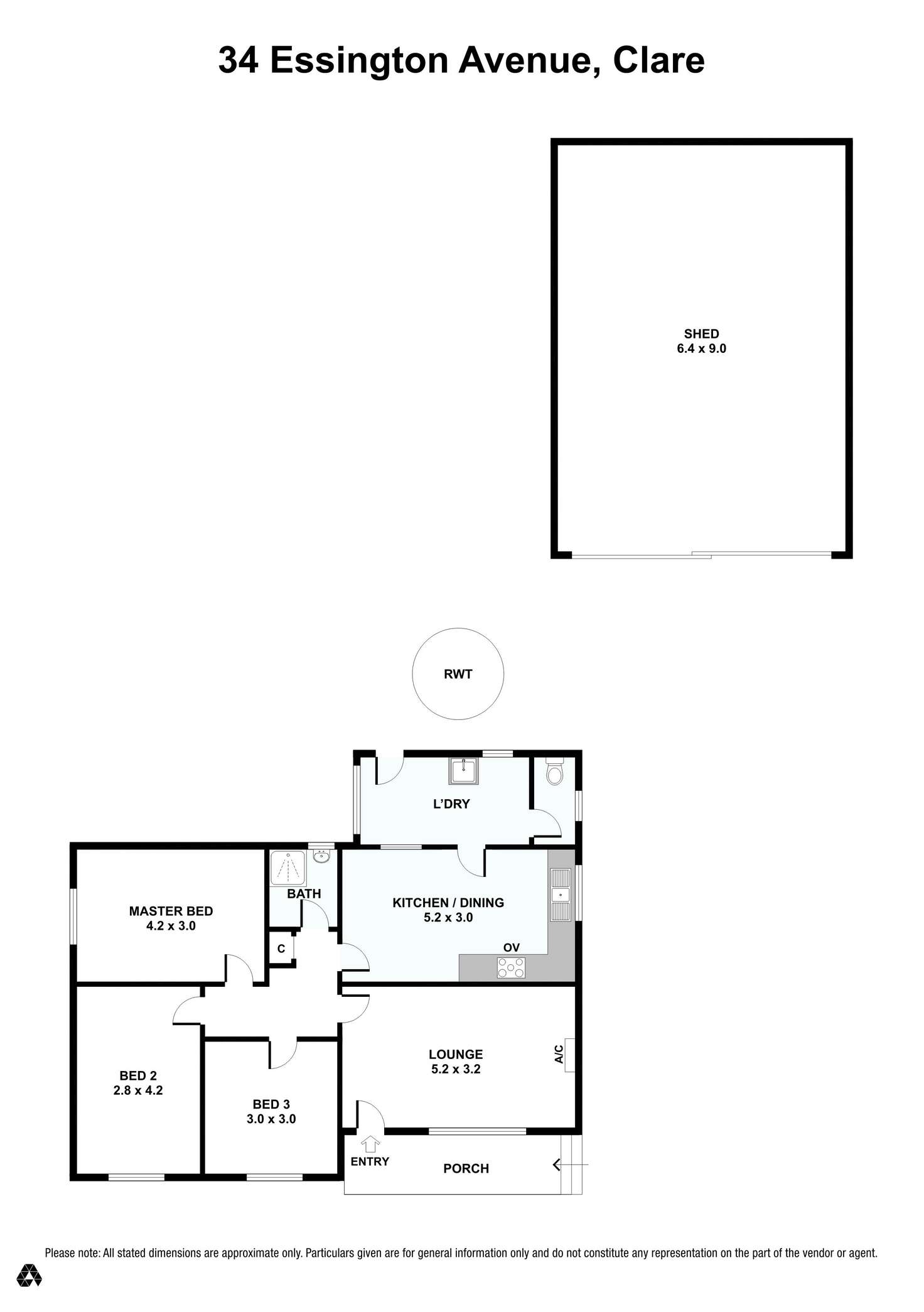 Floorplan of Homely house listing, 34 Essington Avenue, Clare SA 5453