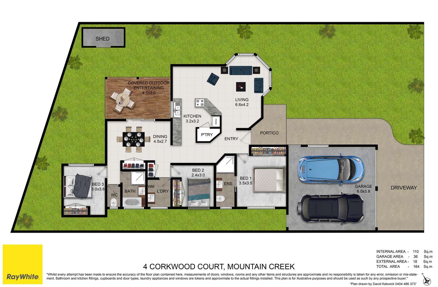 Floorplan of Homely house listing, 4 Corkwood Court, Mountain Creek QLD 4557