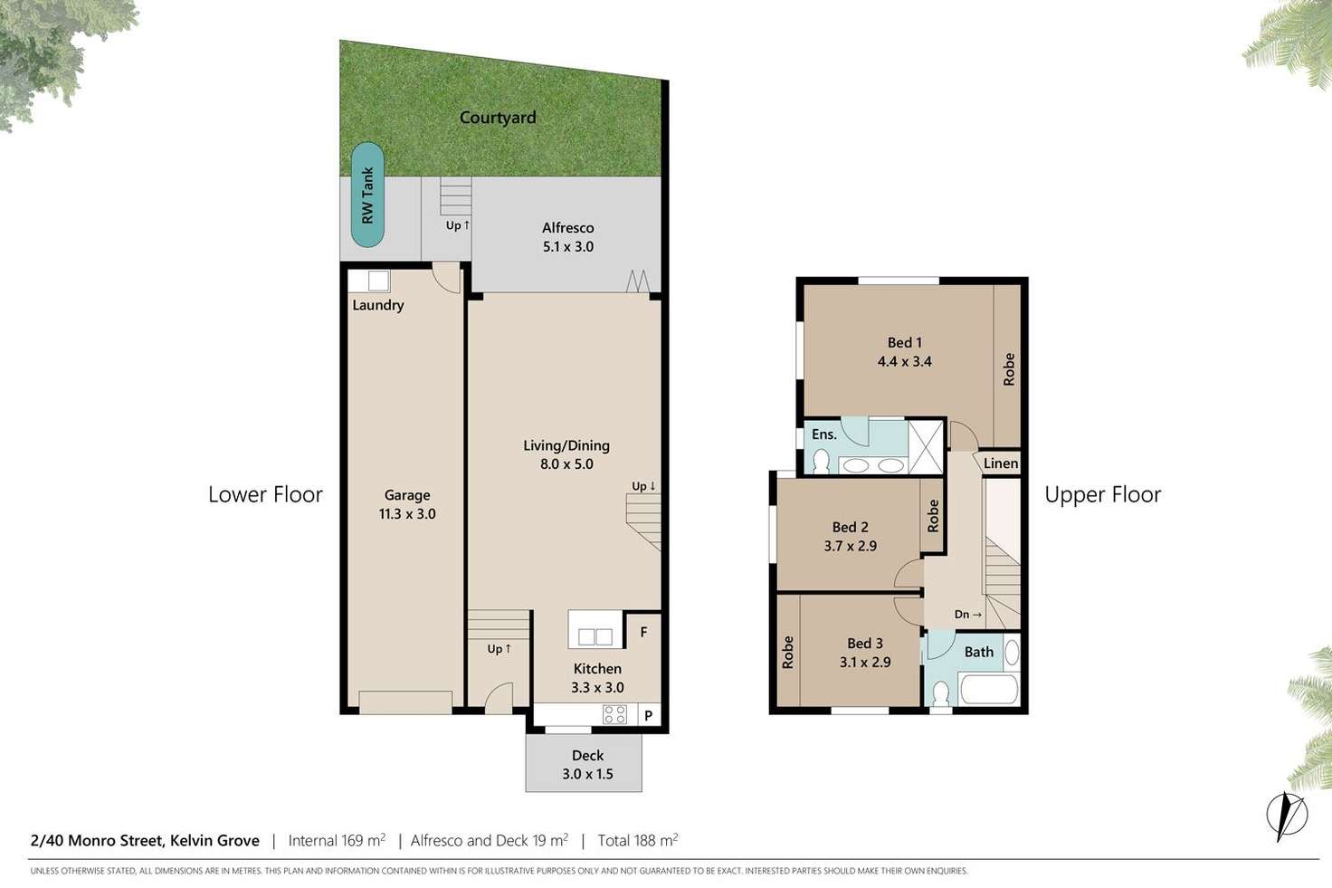 Floorplan of Homely house listing, 2/40 Monro Street, Kelvin Grove QLD 4059