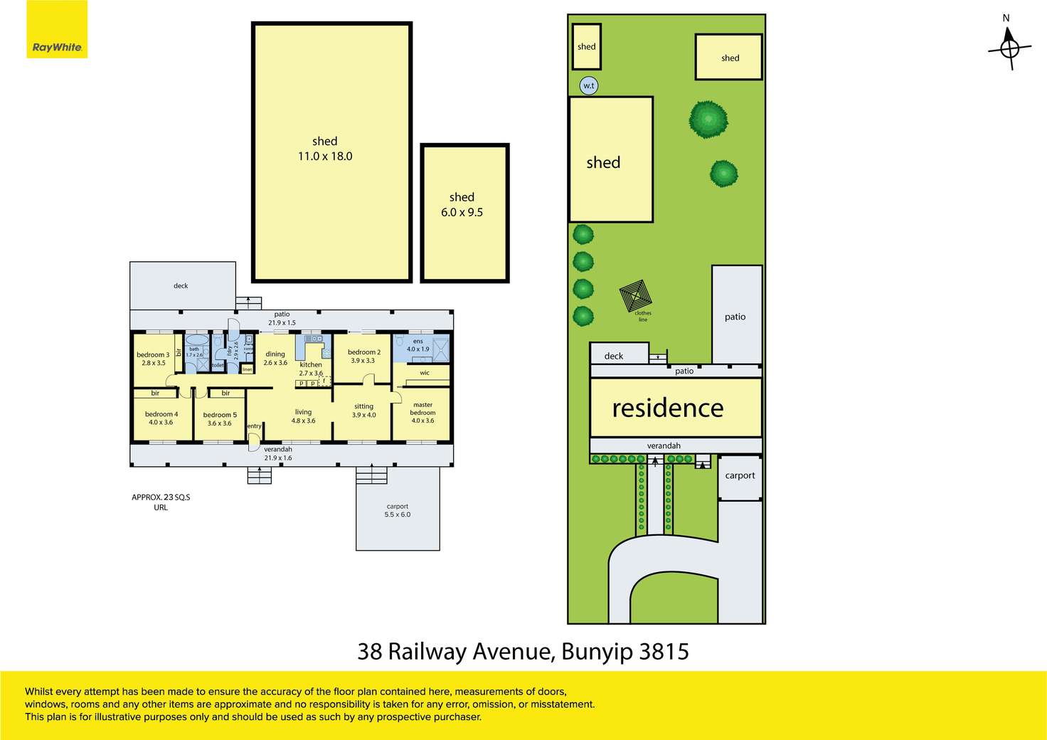 Floorplan of Homely house listing, 38 Railway Avenue, Bunyip VIC 3815