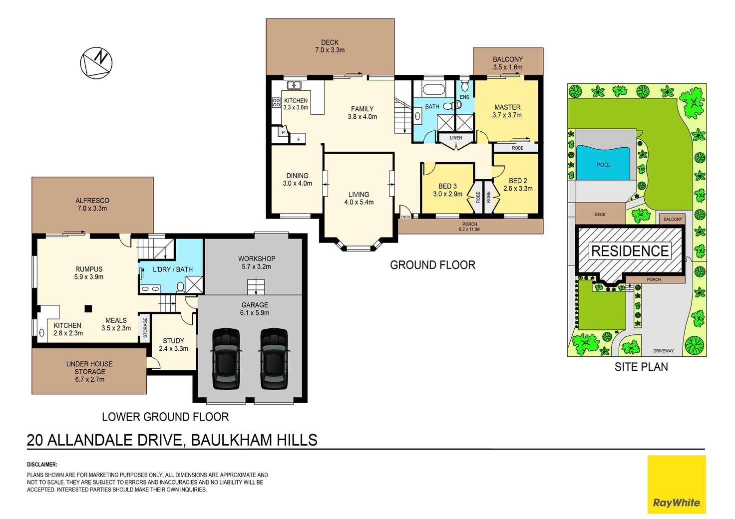 Floorplan of Homely house listing, 20 Allandale Drive, Baulkham Hills NSW 2153