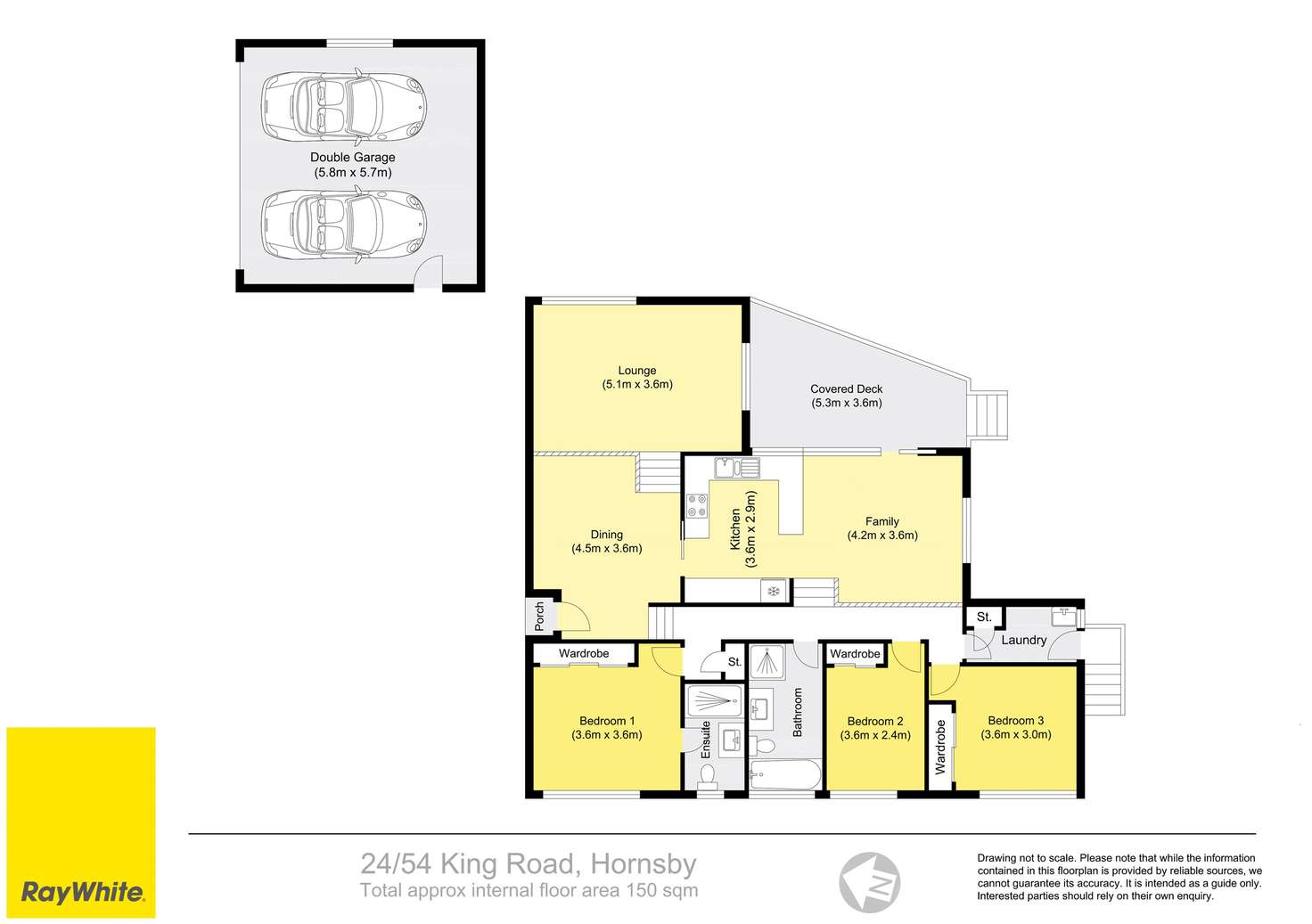 Floorplan of Homely townhouse listing, 24/54 King Road, Hornsby NSW 2077