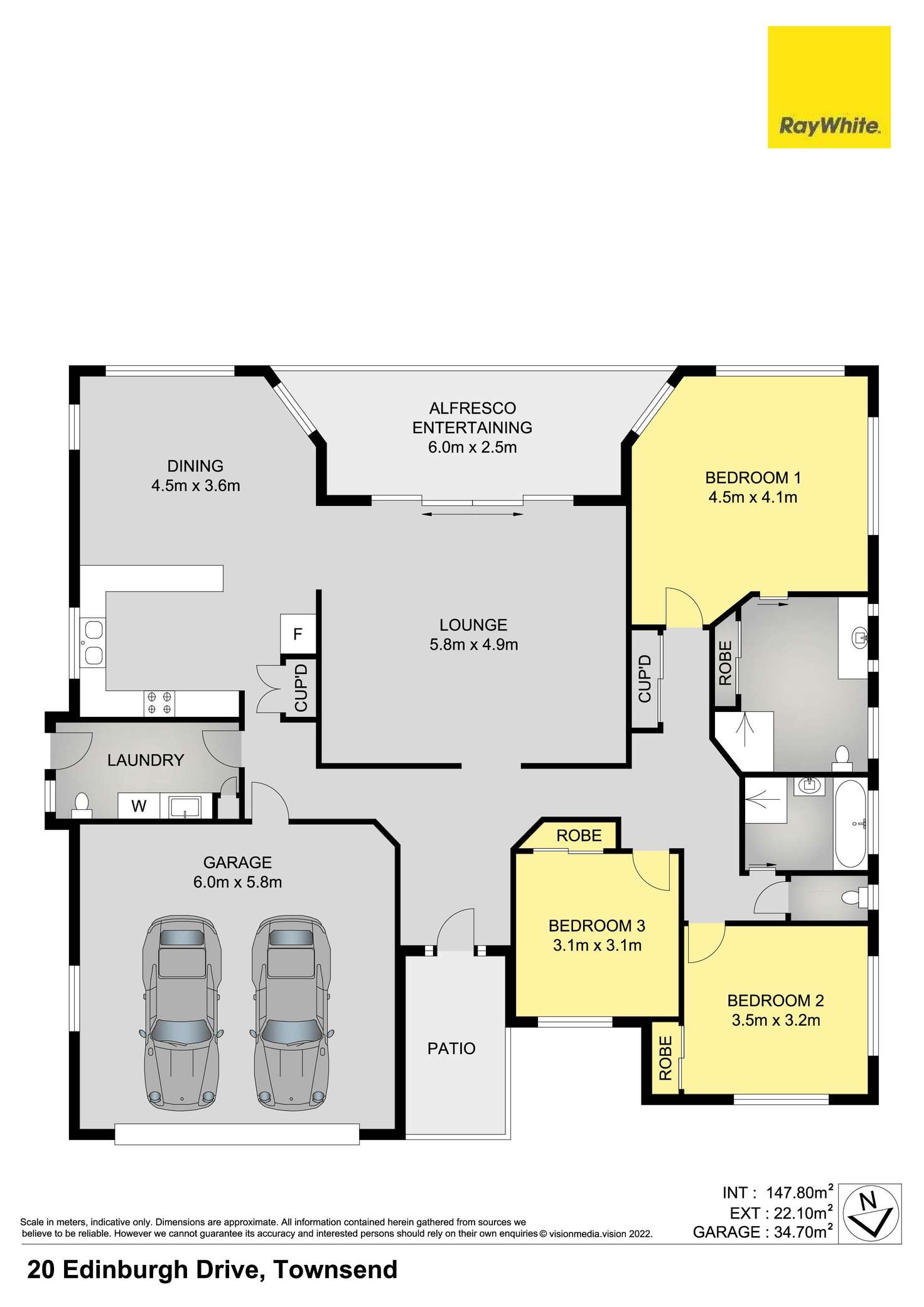 Floorplan of Homely house listing, 20 Edinburgh Drive, Townsend NSW 2463