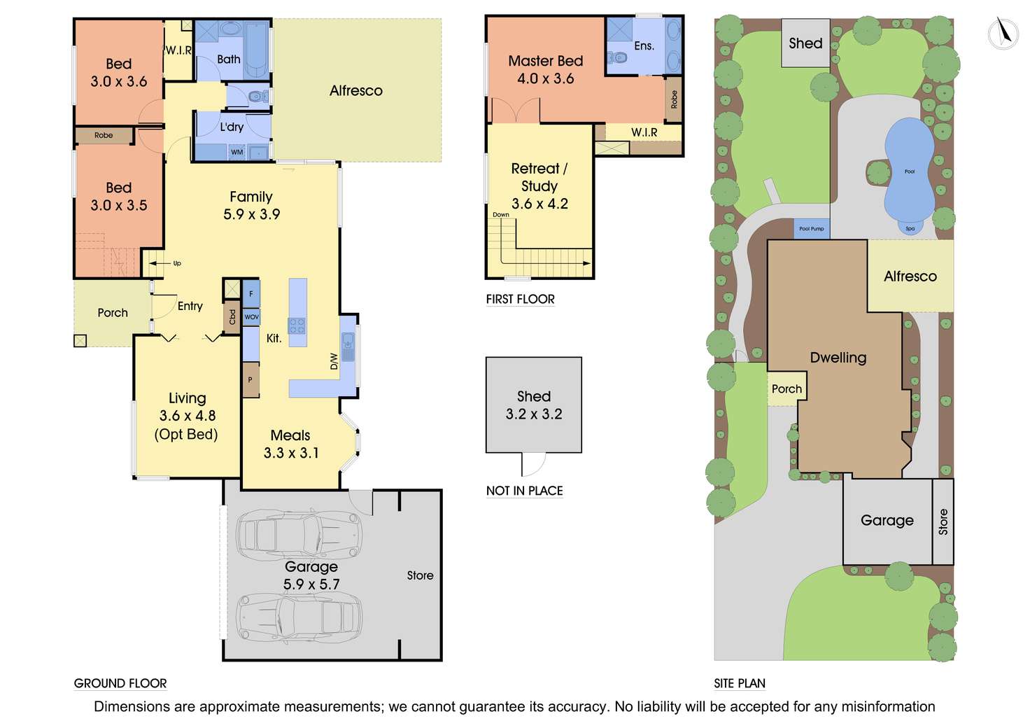 Floorplan of Homely house listing, 6 Vista Crescent, Rowville VIC 3178