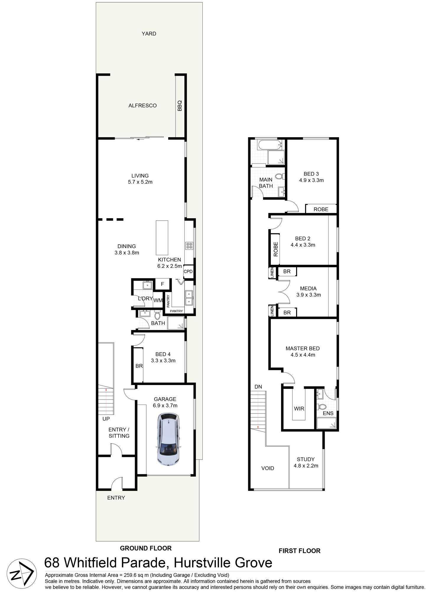 Floorplan of Homely house listing, 68 Whitfield Parade, Hurstville Grove NSW 2220