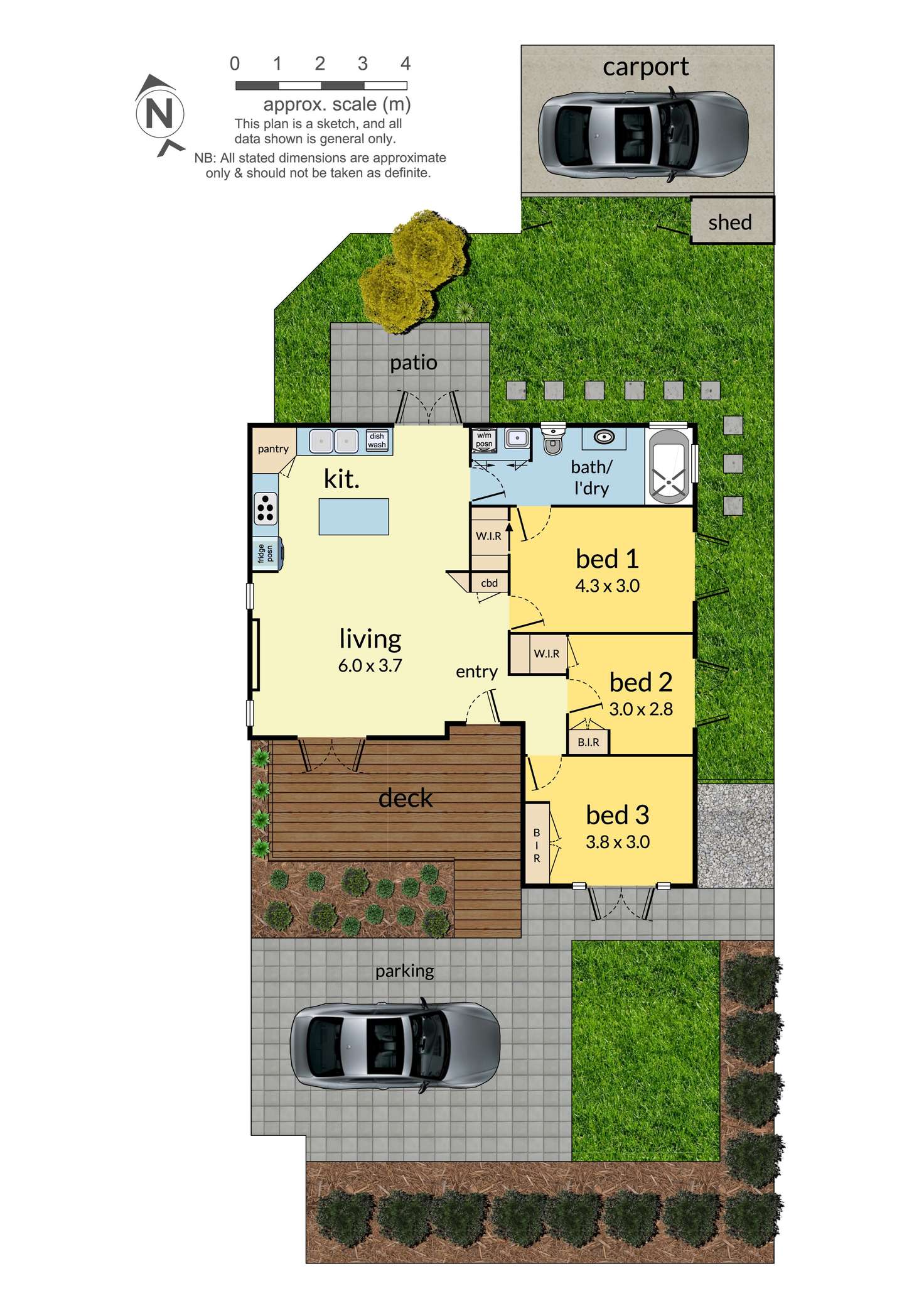 Floorplan of Homely unit listing, 1/17 Montana Avenue, Mulgrave VIC 3170