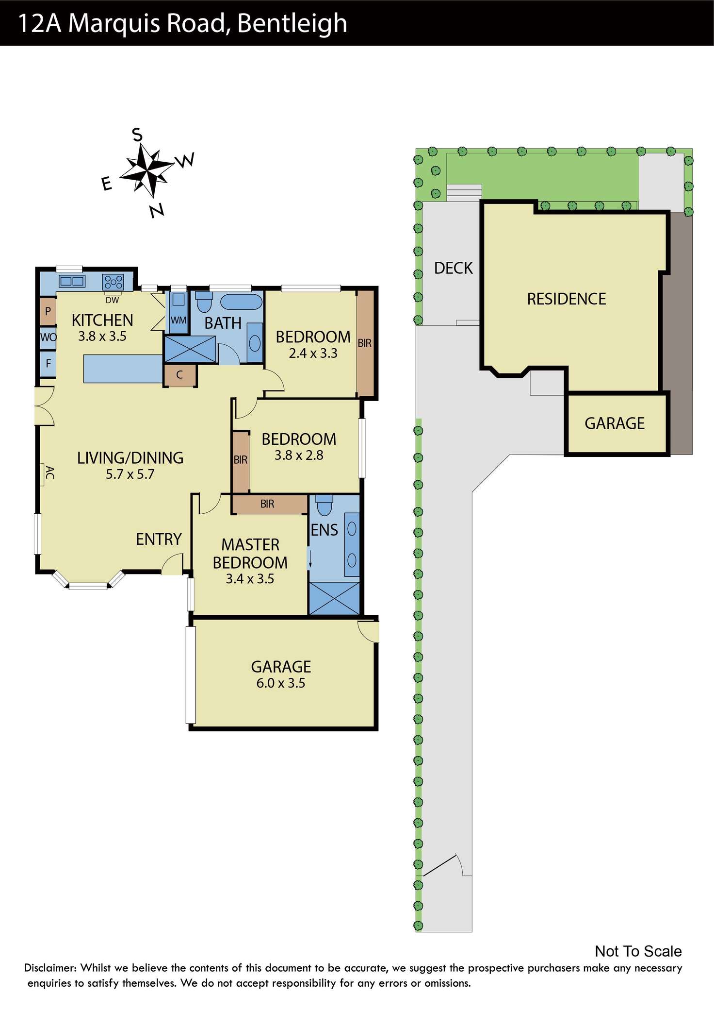 Floorplan of Homely townhouse listing, 12a Marquis Road, Bentleigh VIC 3204