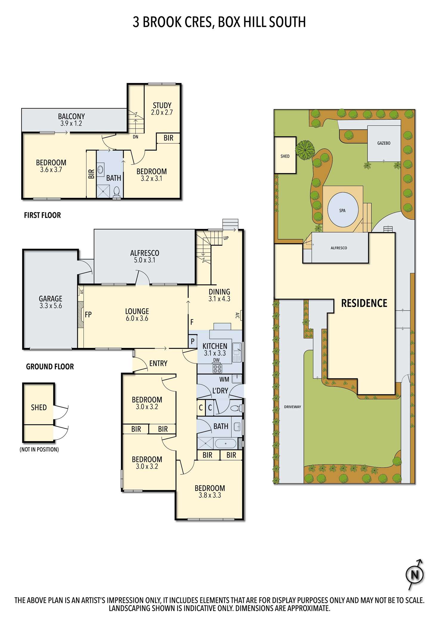 Floorplan of Homely house listing, 3 Brook Crescent, Box Hill South VIC 3128