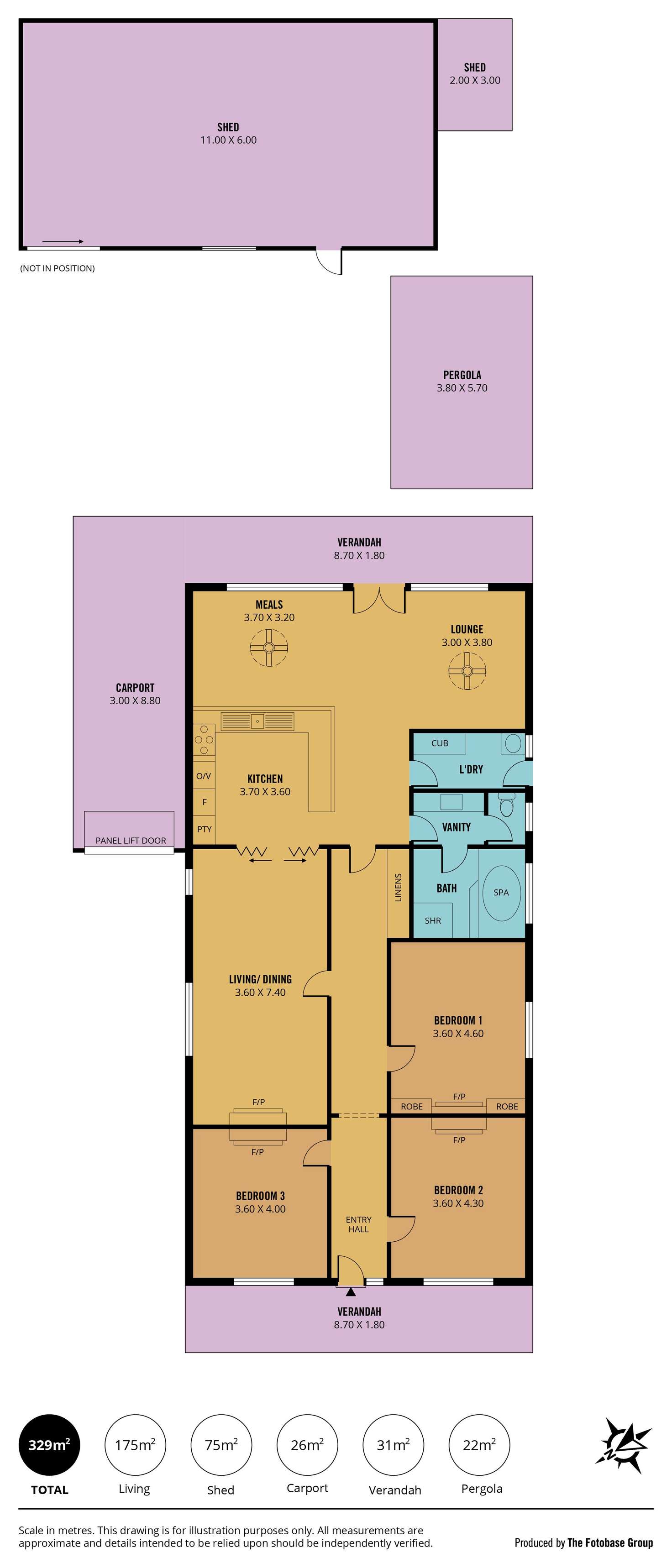 Floorplan of Homely house listing, 96 Stroud Street North, Cheltenham SA 5014