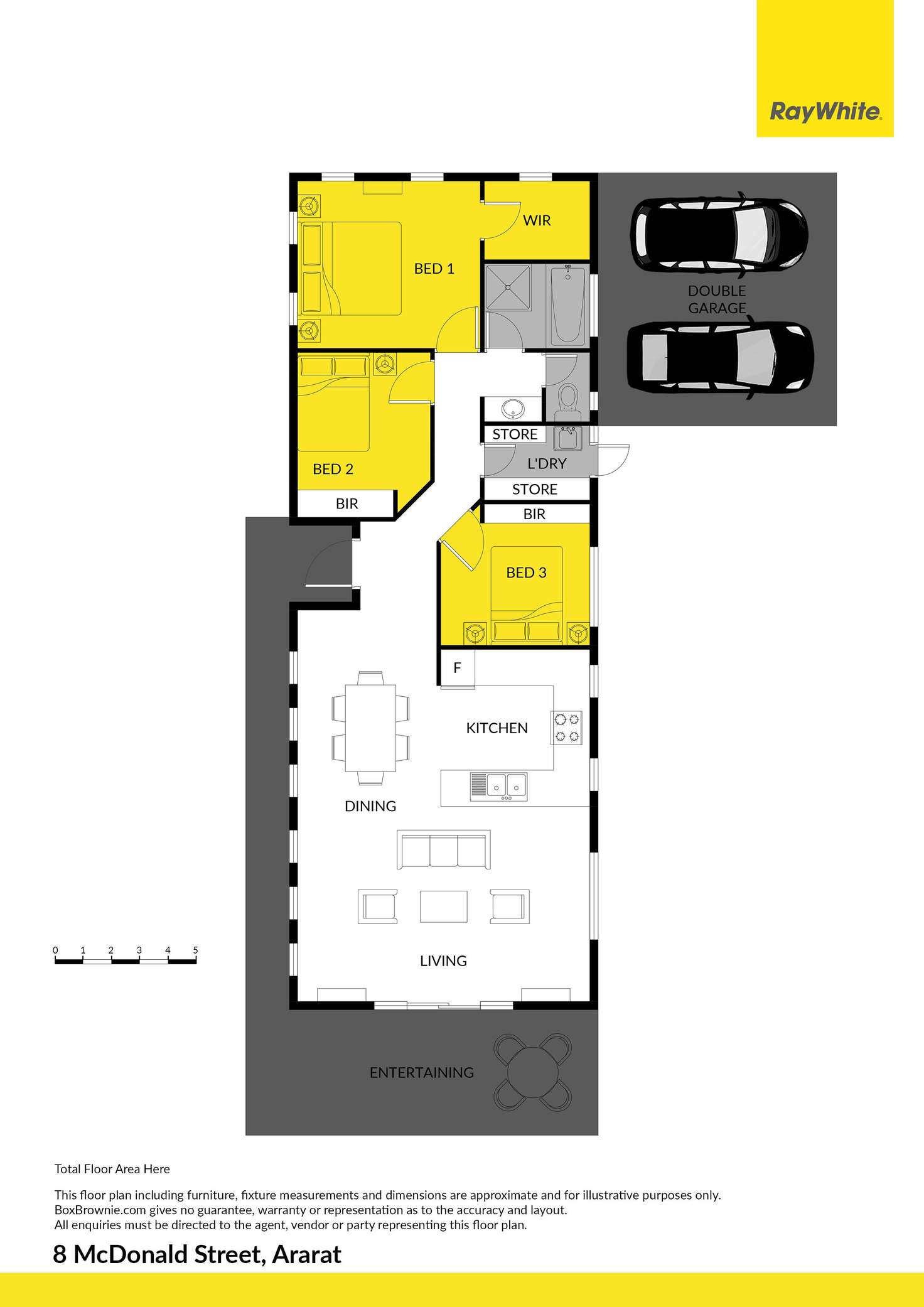 Floorplan of Homely house listing, 8 McDonald Street, Ararat VIC 3377