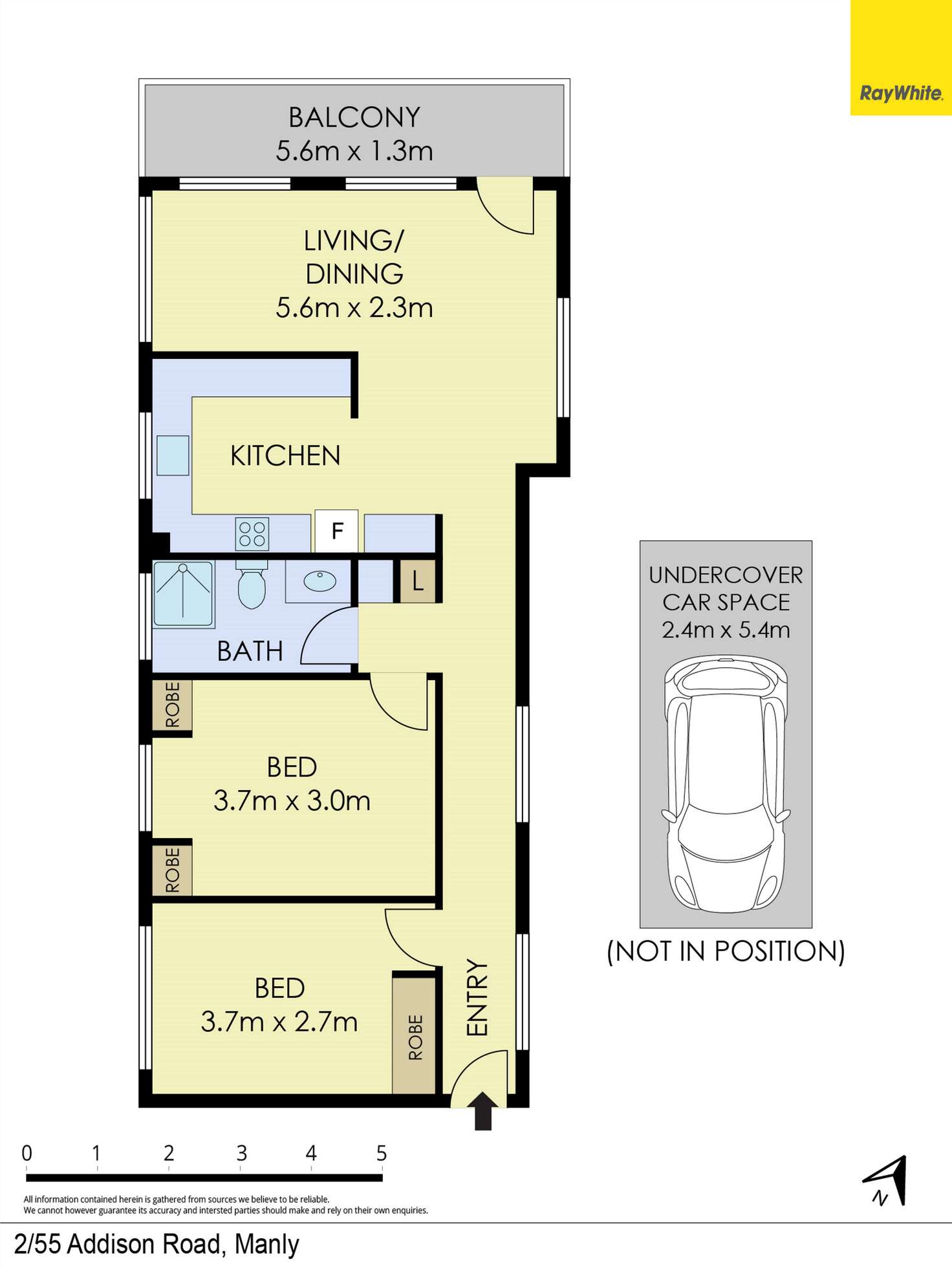 Floorplan of Homely apartment listing, 2/55 Addison Road, Manly NSW 2095