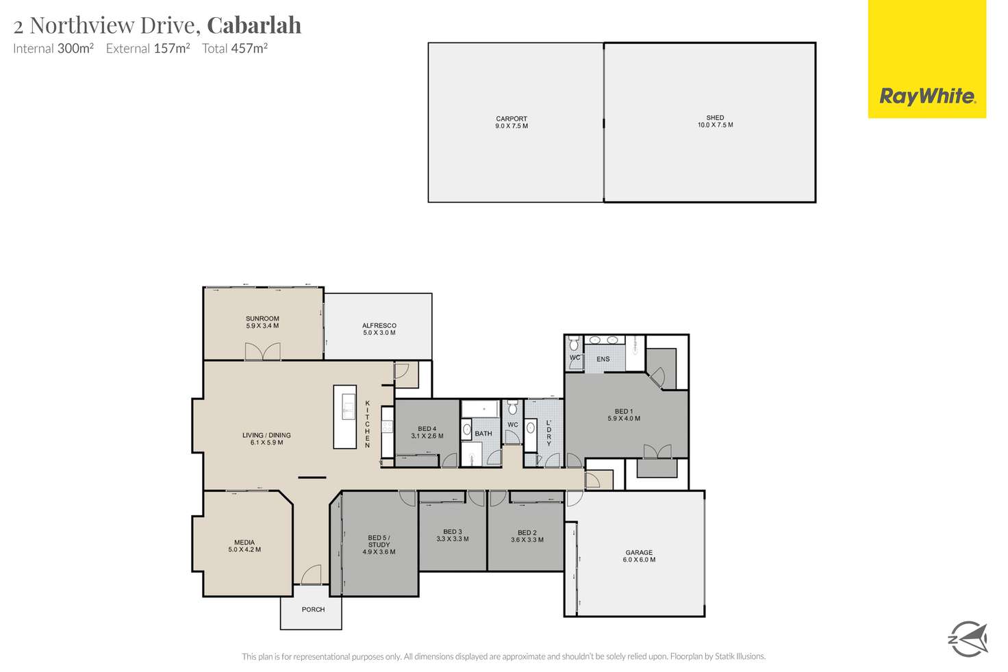 Floorplan of Homely house listing, 2 Northview Drive, Cabarlah QLD 4352
