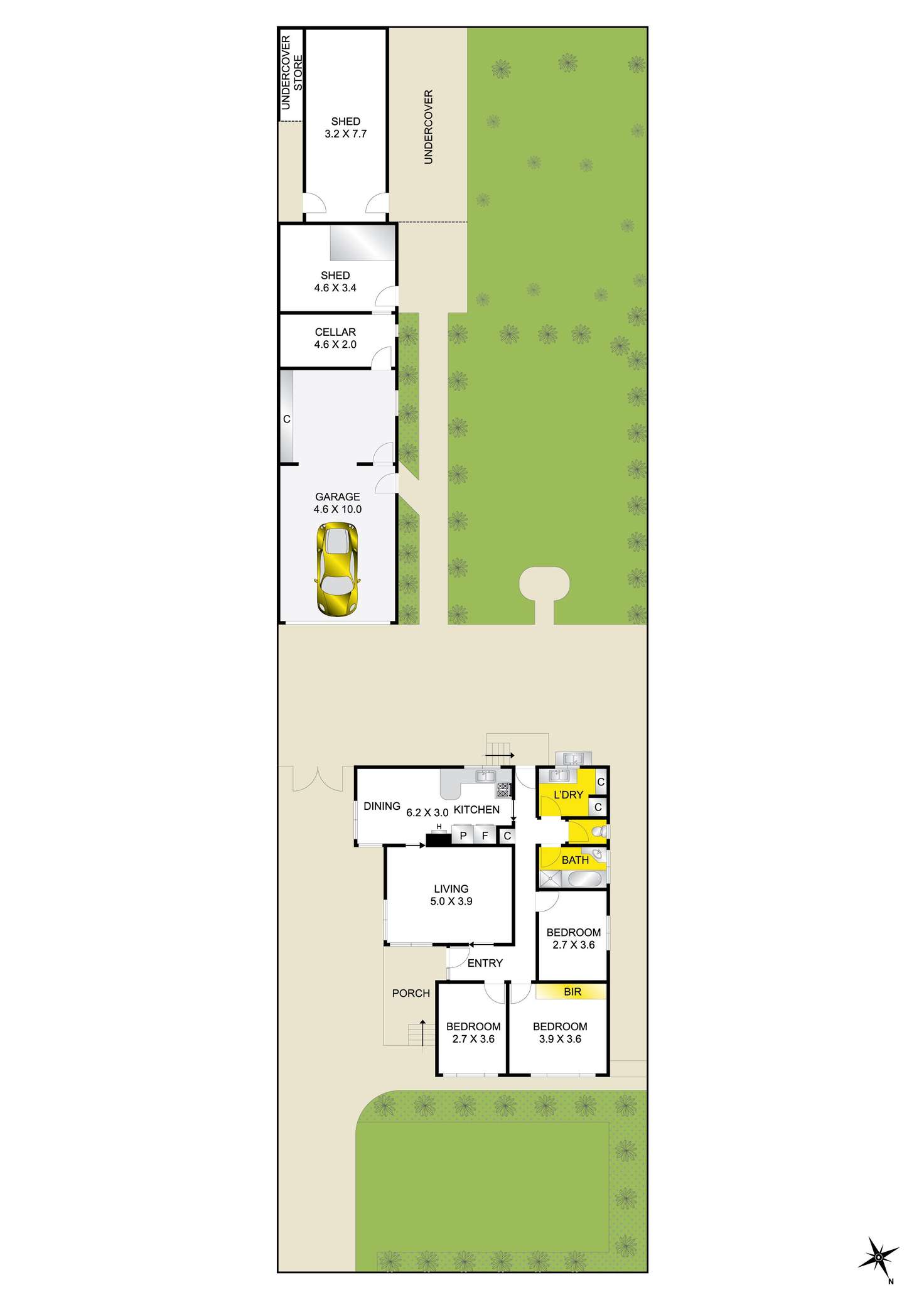 Floorplan of Homely house listing, 13 Kinnon Avenue, Belmont VIC 3216