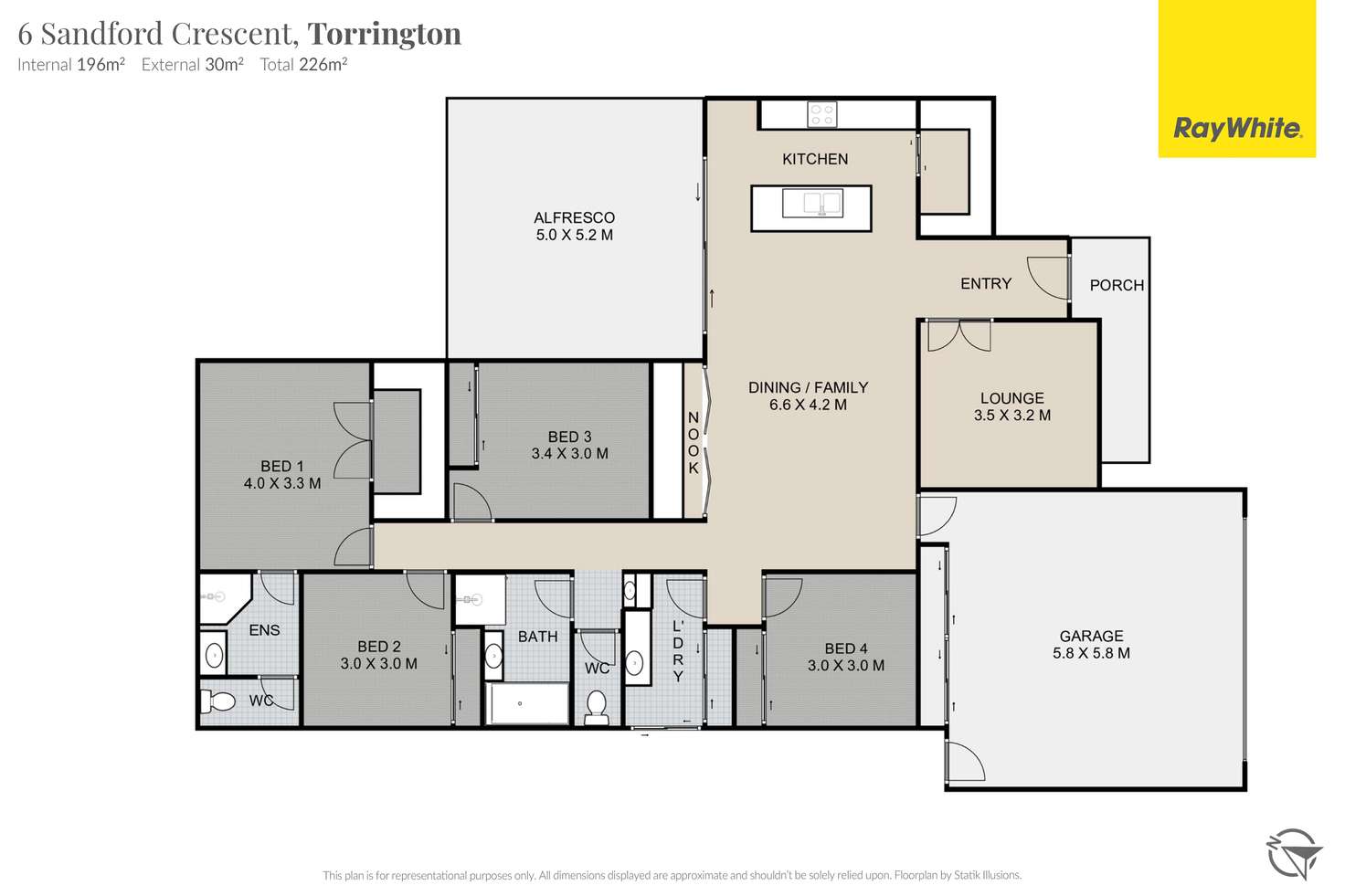 Floorplan of Homely house listing, 6 Sandford Crescent, Torrington QLD 4350