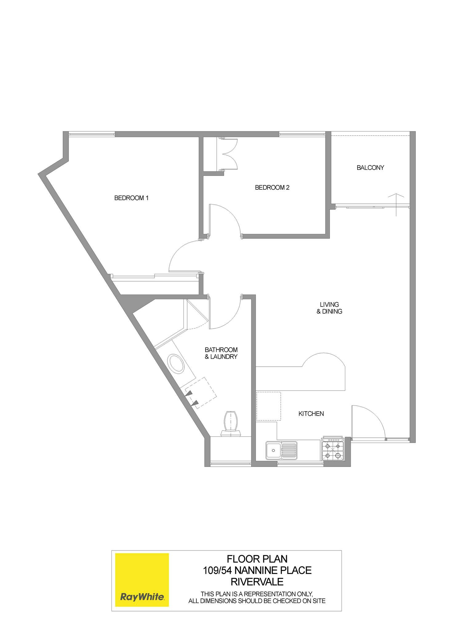 Floorplan of Homely apartment listing, 109/54 Nannine Place, Rivervale WA 6103