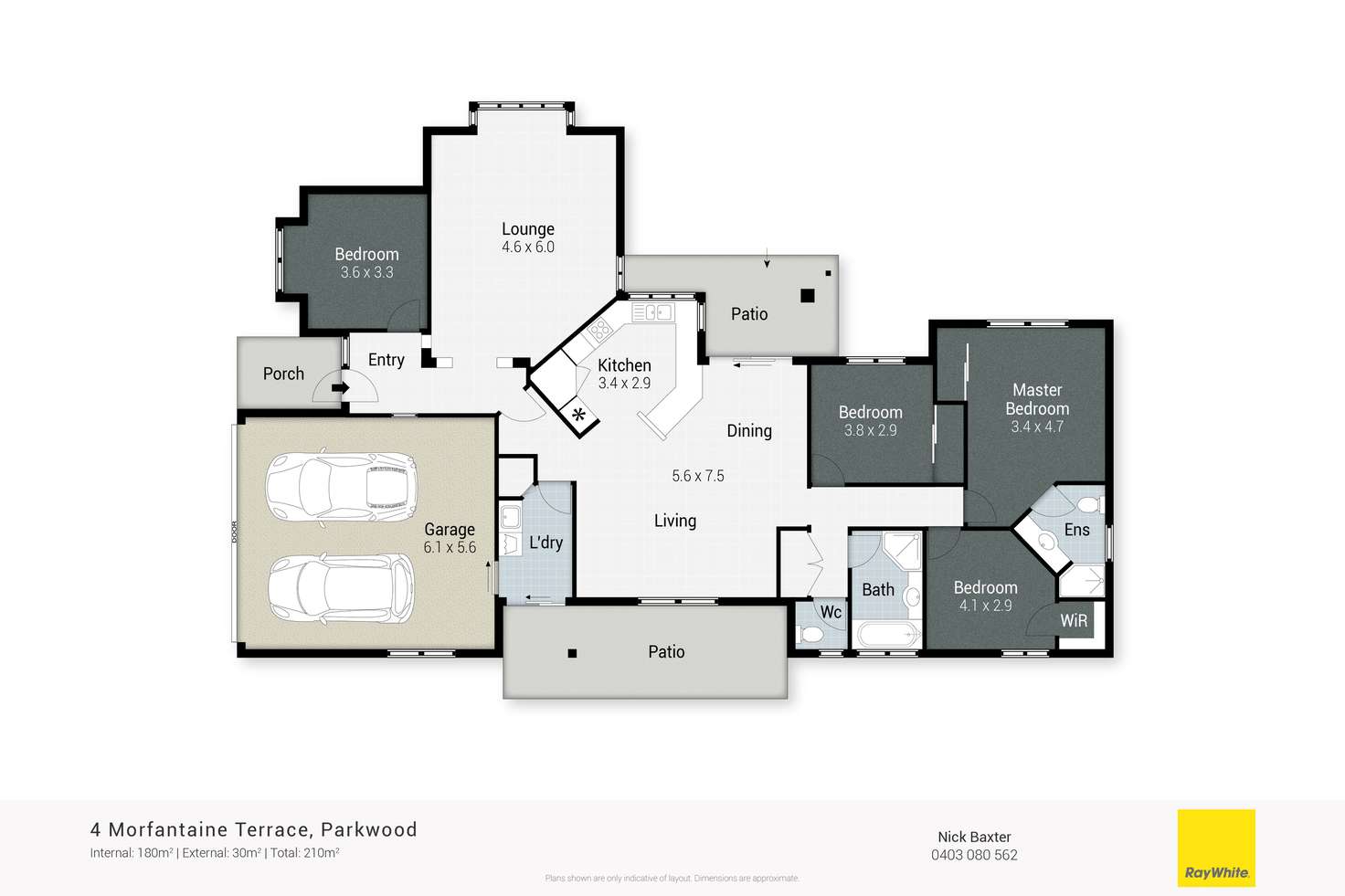 Floorplan of Homely house listing, 4 Morfantaine Terrace, Parkwood QLD 4214