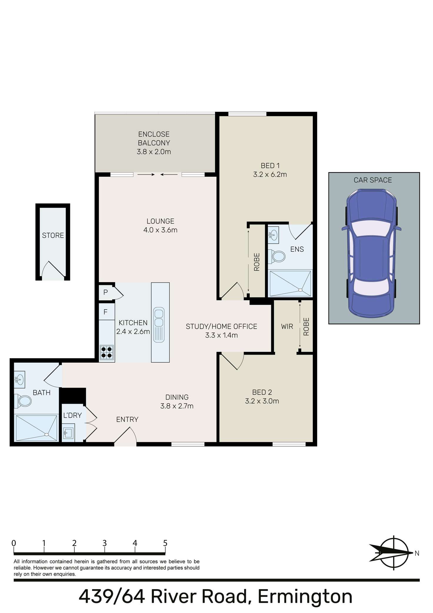 Floorplan of Homely apartment listing, 439/64 River Road, Ermington NSW 2115