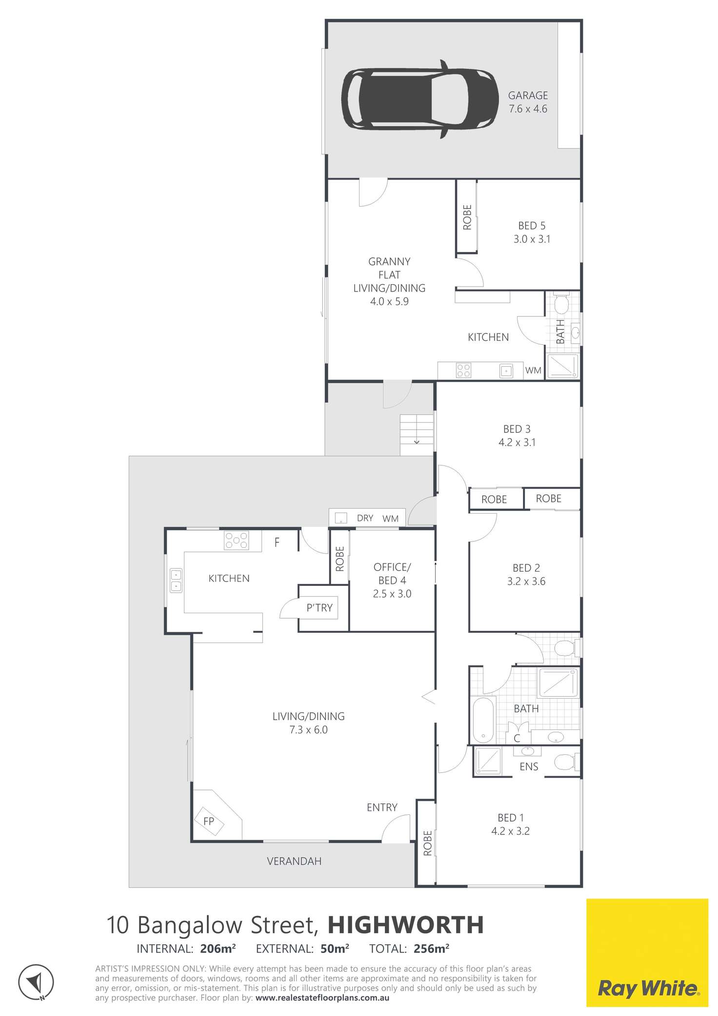 Floorplan of Homely house listing, 10 Bangalow Street, Highworth QLD 4560