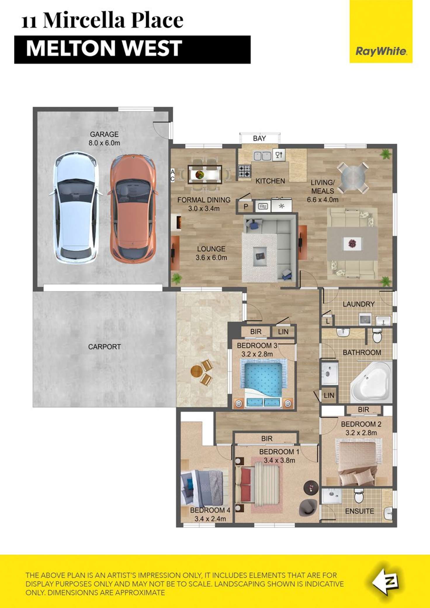 Floorplan of Homely house listing, 11 Mircella Place, Melton West VIC 3337