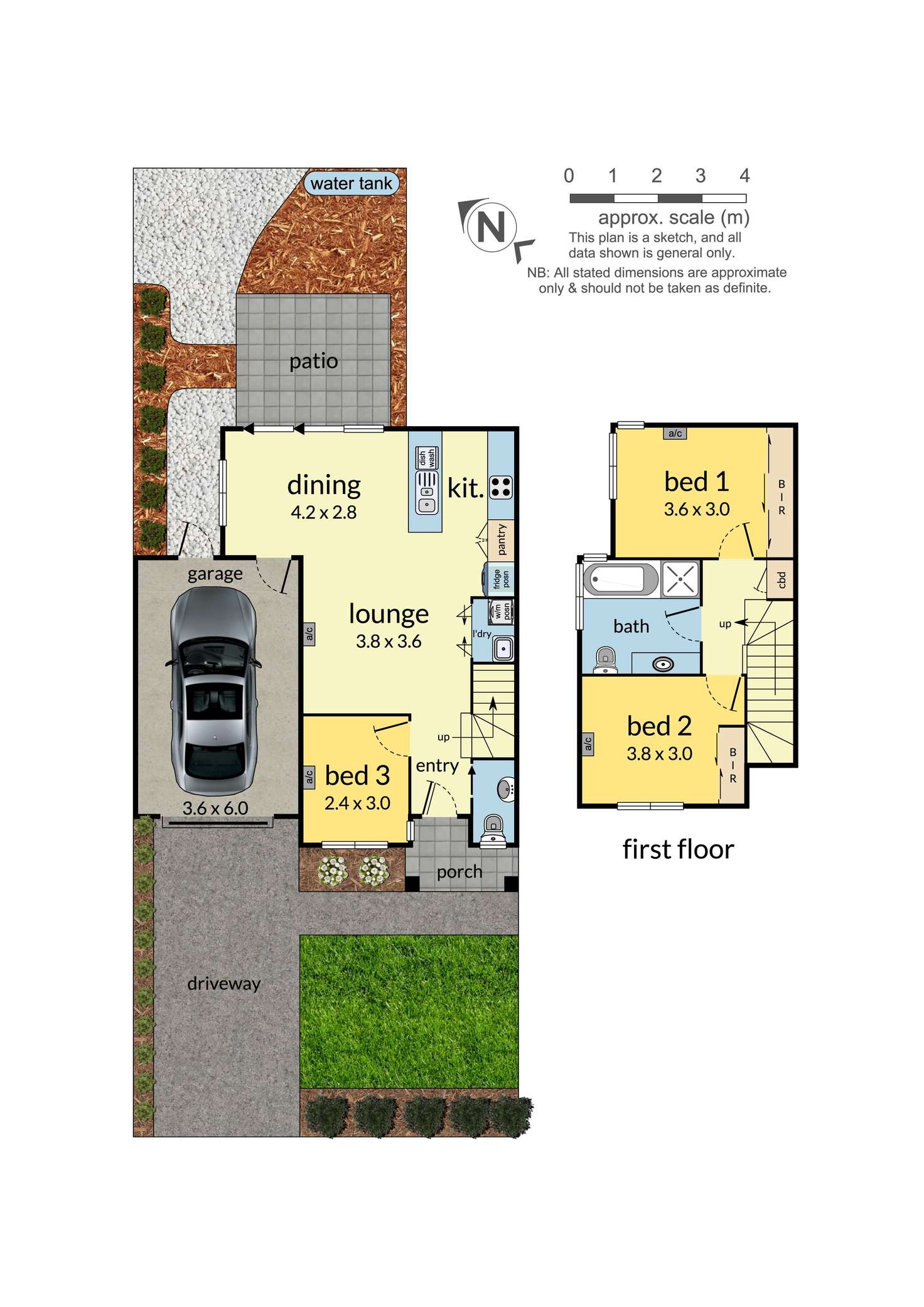 Floorplan of Homely townhouse listing, 1/1 Wippa Court, Ashwood VIC 3147