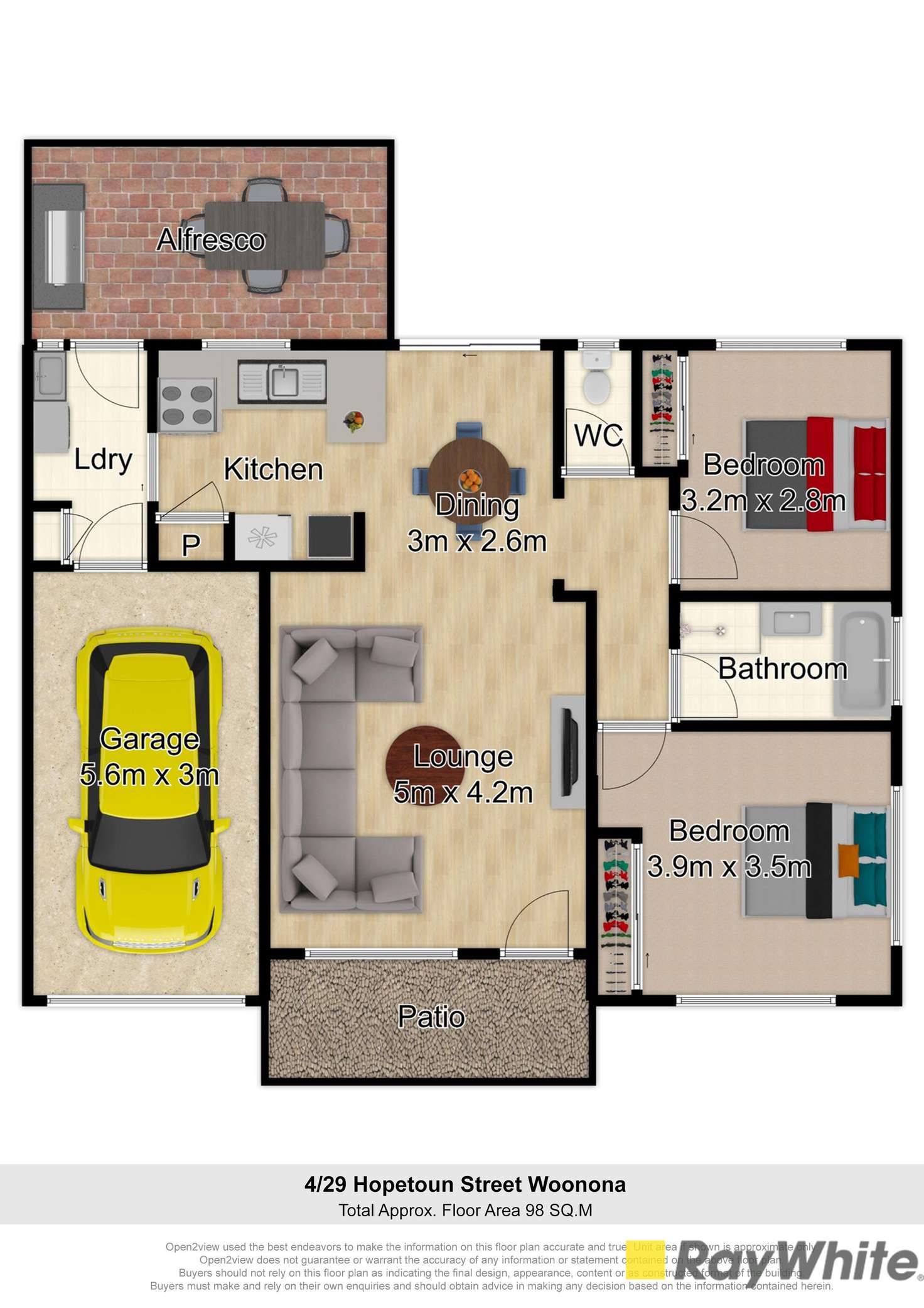 Floorplan of Homely villa listing, 4/29 Hopetoun Street, Woonona NSW 2517