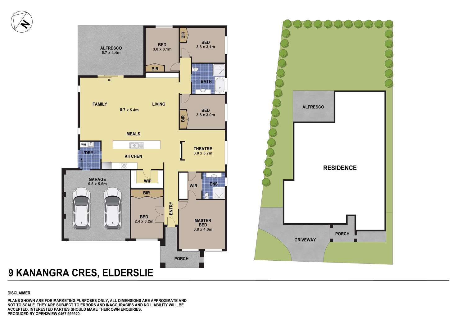 Floorplan of Homely house listing, 9 Kanangra Crescent, Elderslie NSW 2570