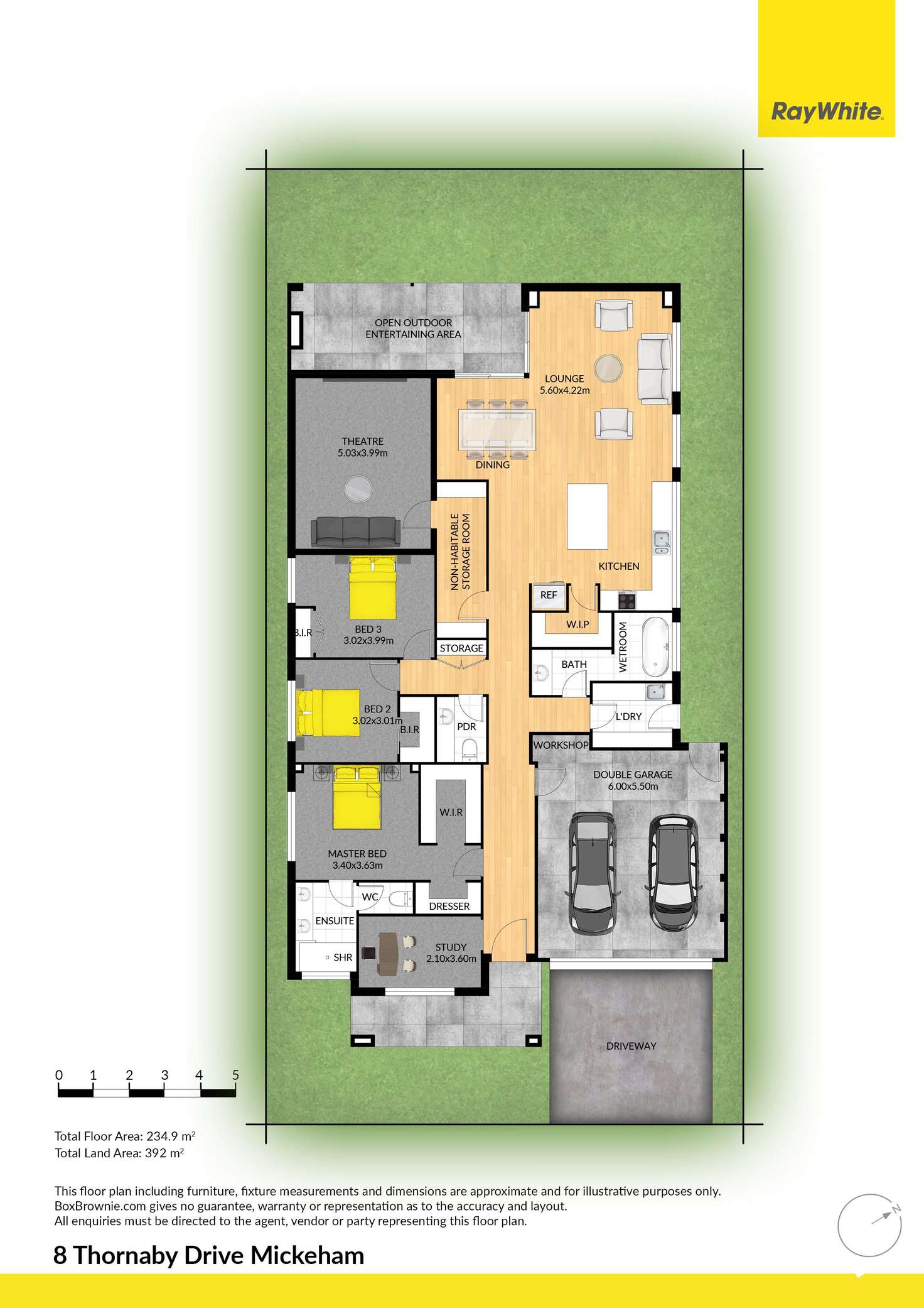Floorplan of Homely house listing, 8 Thornaby Drive, Mickleham VIC 3064