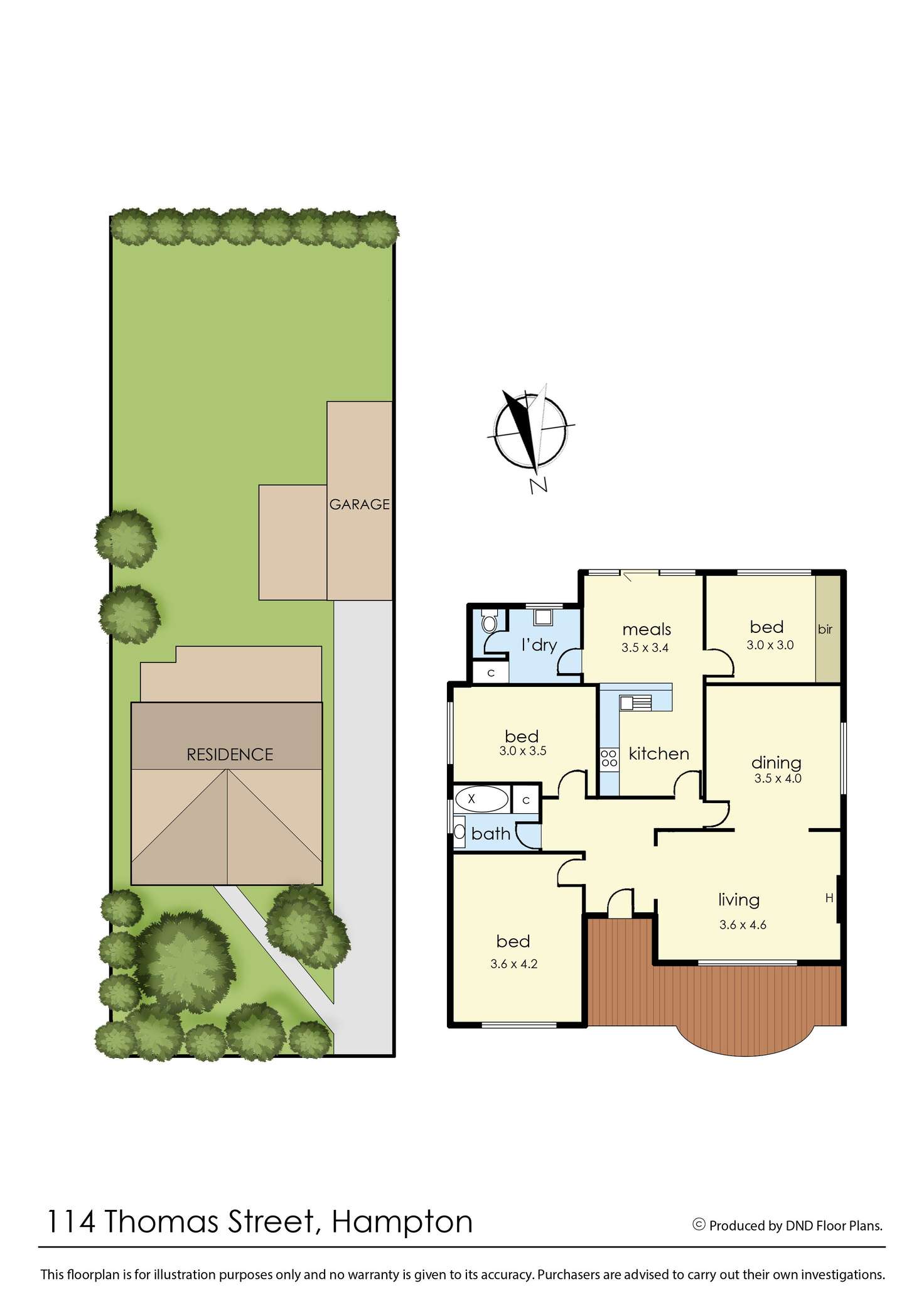 Floorplan of Homely house listing, 114 Thomas Street, Hampton VIC 3188