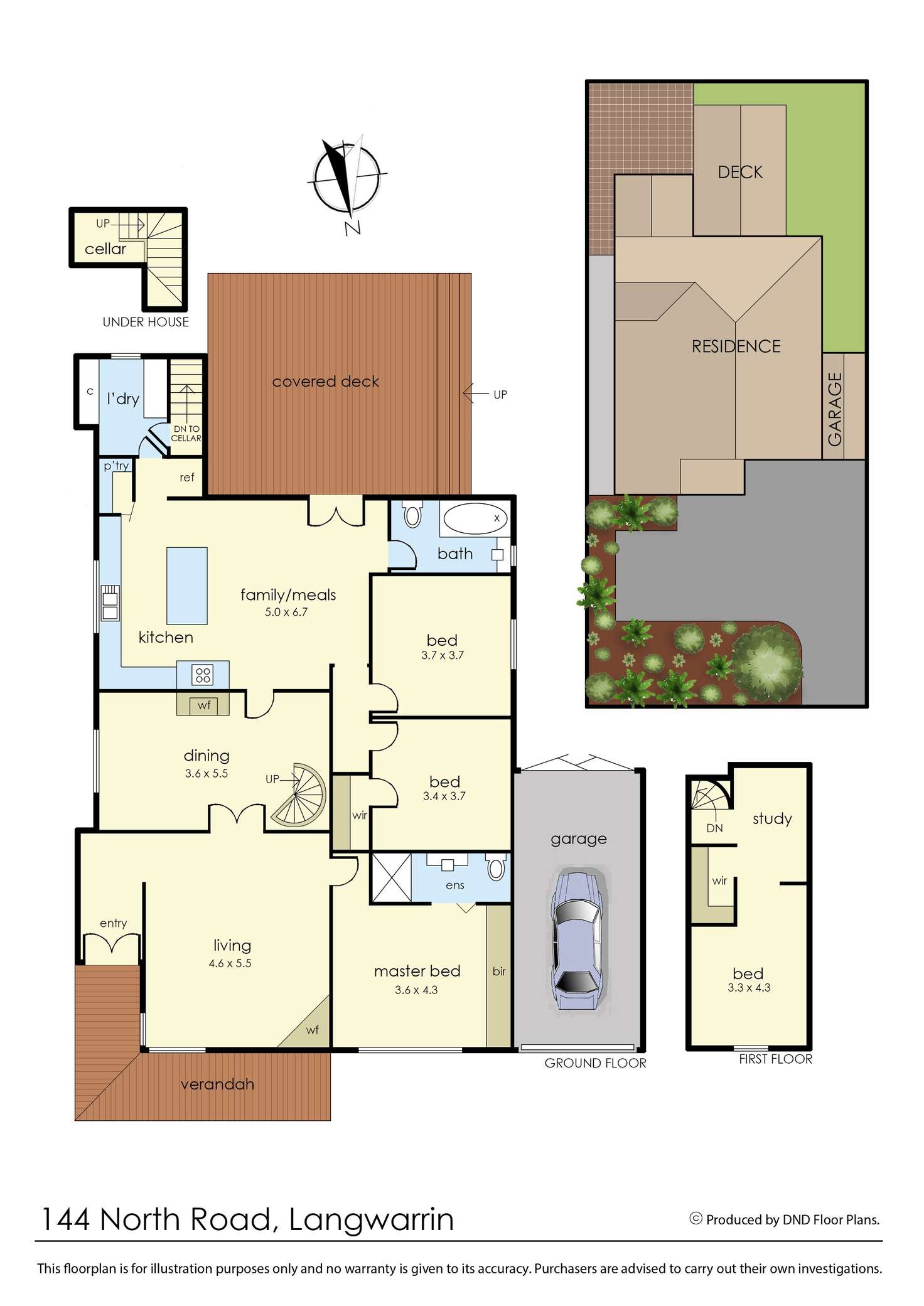 Floorplan of Homely house listing, 144 North Road, Langwarrin VIC 3910