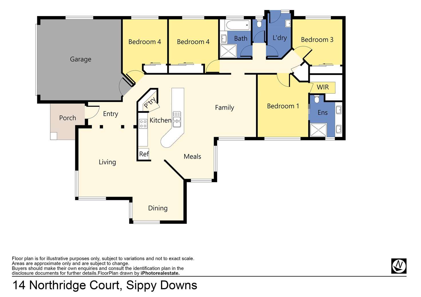 Floorplan of Homely house listing, 14 Northridge Court, Sippy Downs QLD 4556