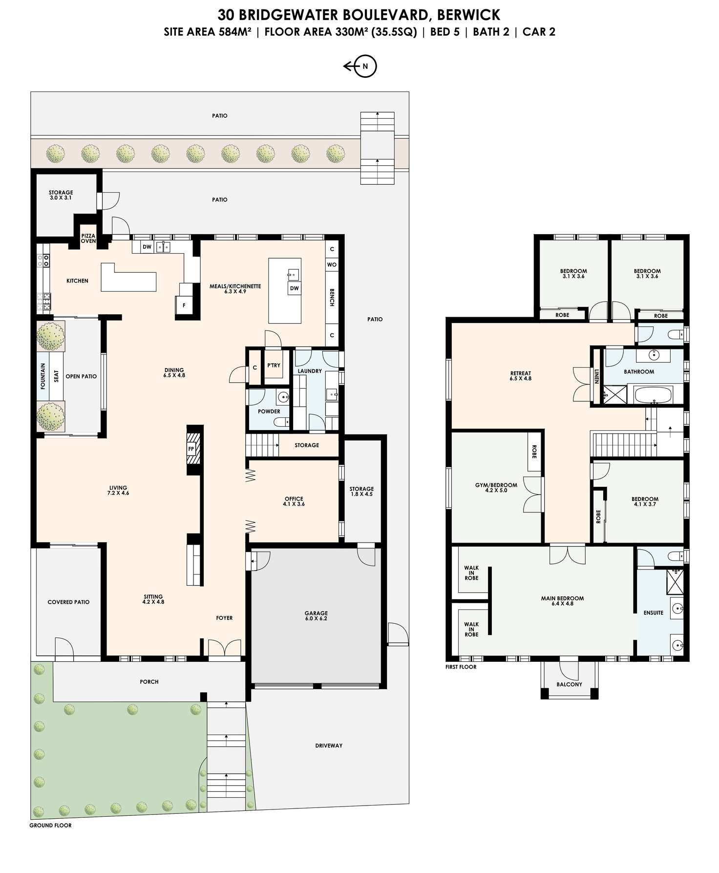 Floorplan of Homely house listing, 30 Bridgewater Boulevard, Berwick VIC 3806
