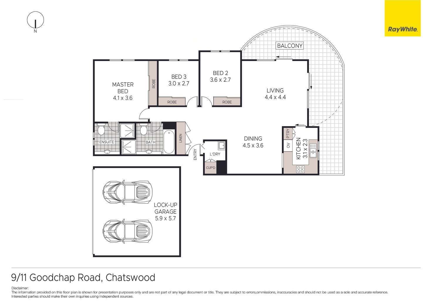 Floorplan of Homely unit listing, 9/11-15 Goodchap Road, Chatswood NSW 2067