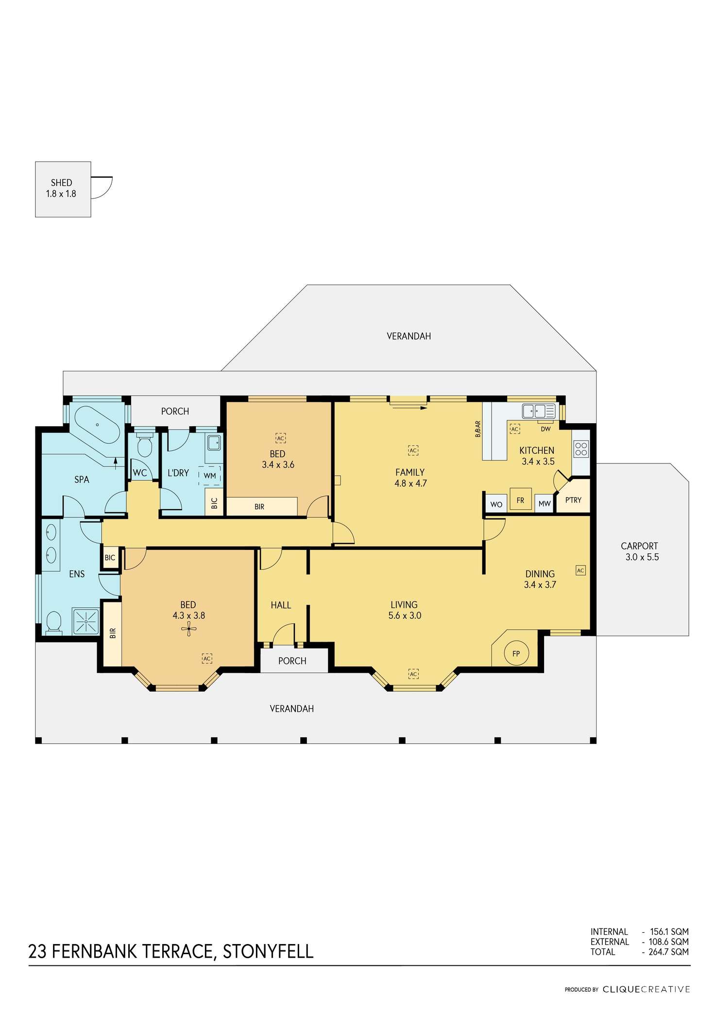 Floorplan of Homely house listing, 23 Fernbank Terrace, Stonyfell SA 5066