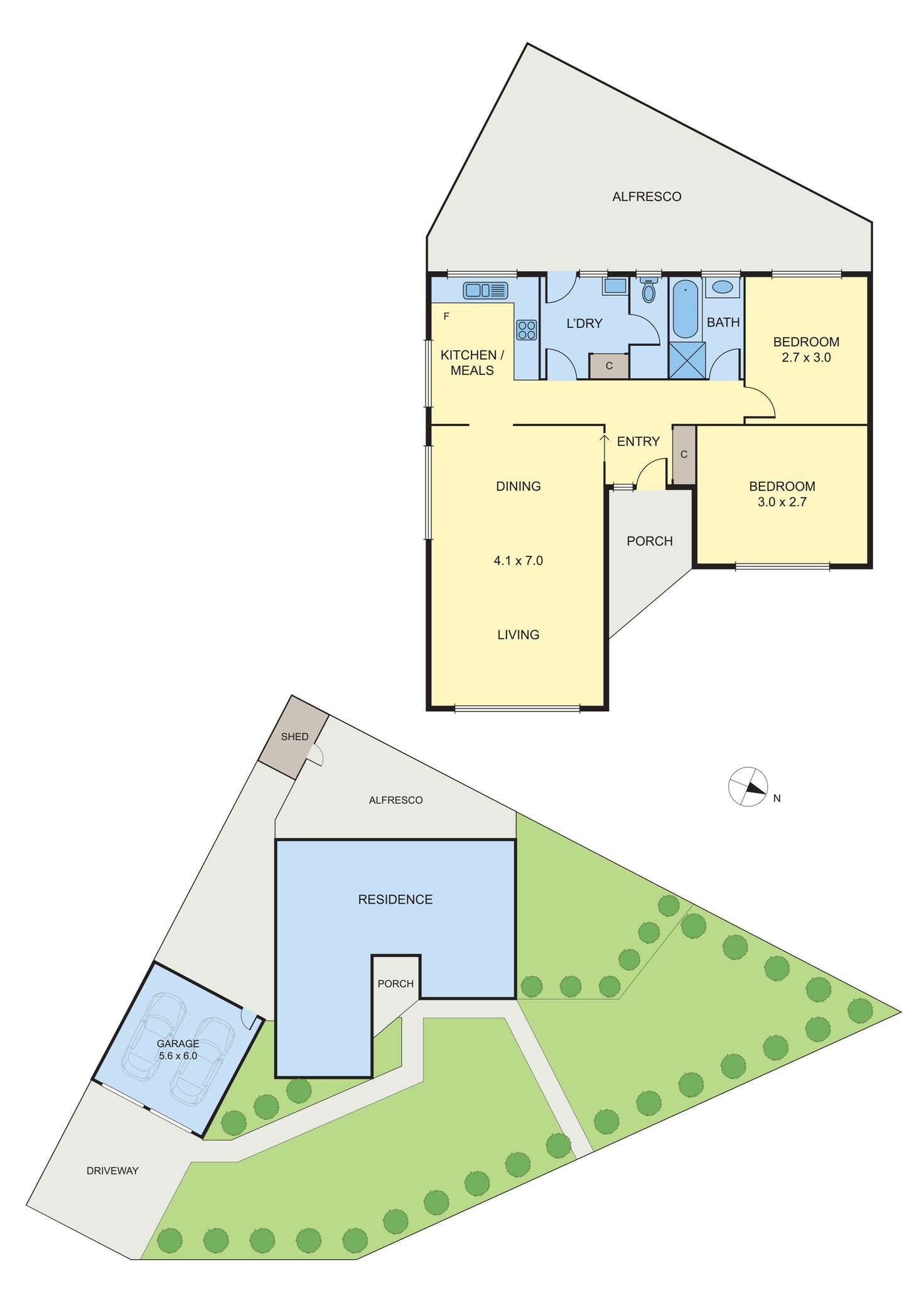 Floorplan of Homely house listing, 223 Mcbryde Street, Fawkner VIC 3060