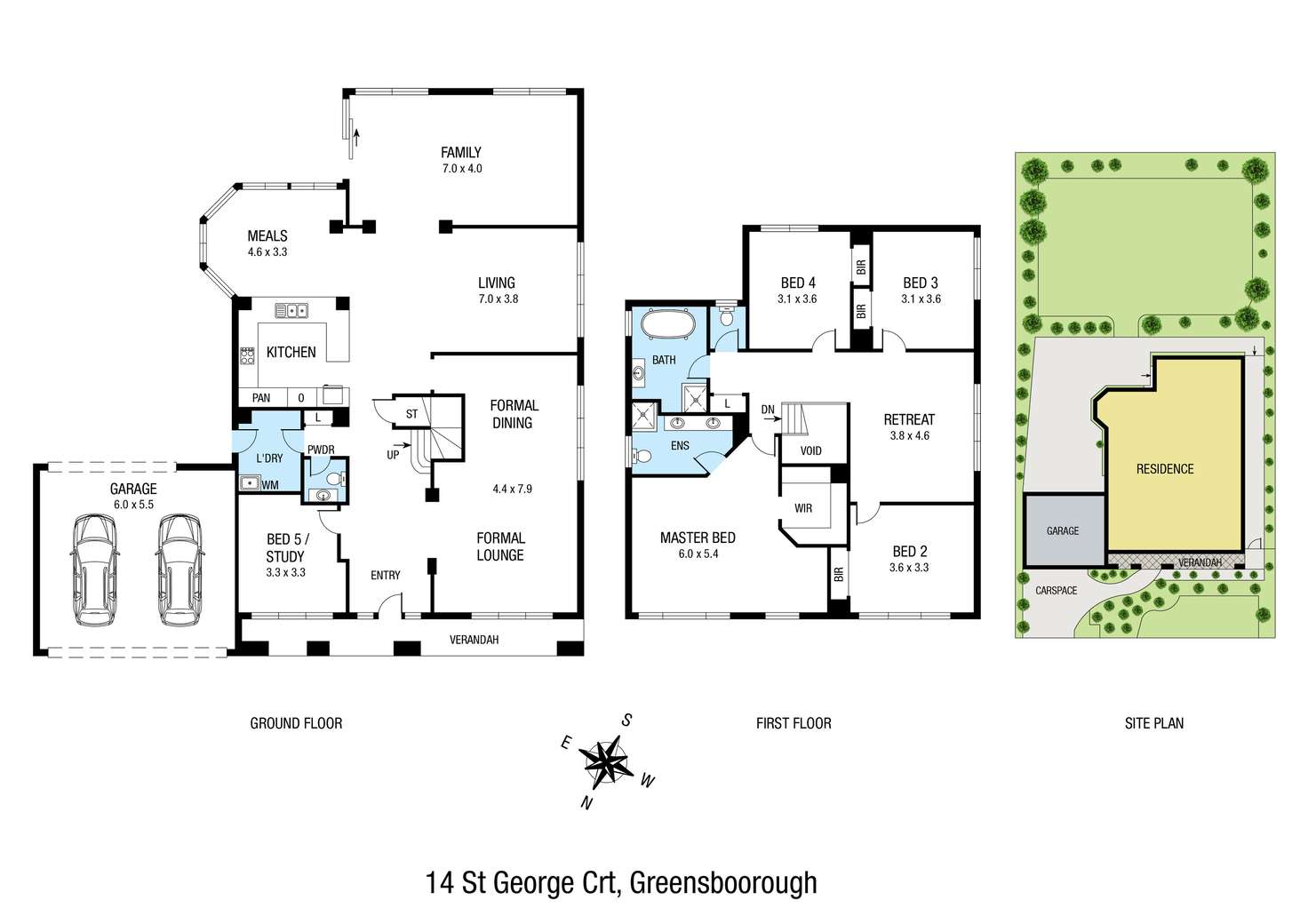 Floorplan of Homely house listing, 14 St Georges Court, Greensborough VIC 3088