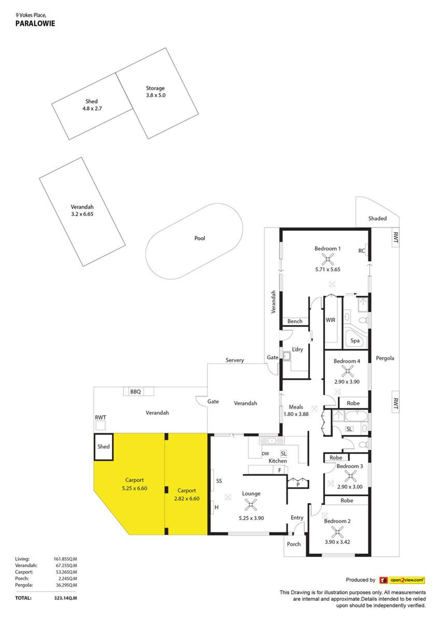 Floorplan of Homely house listing, 9 Vokes Place, Paralowie SA 5108