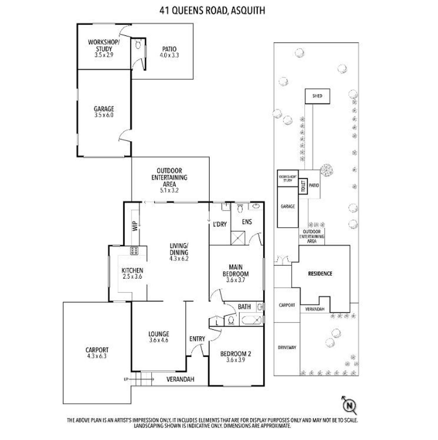 Floorplan of Homely house listing, 41 Queens Road, Asquith NSW 2077