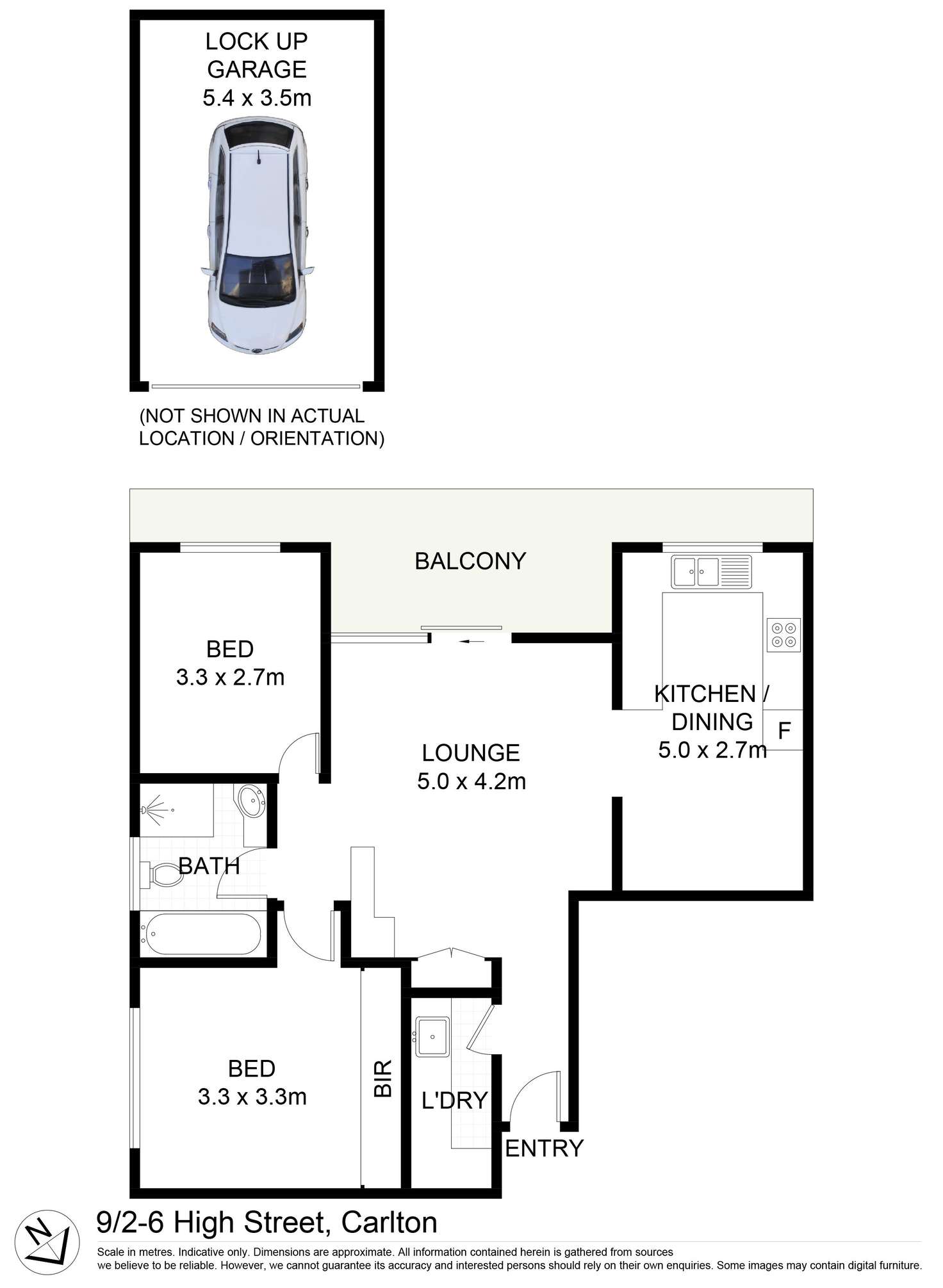 Floorplan of Homely unit listing, 9/2-6 High Street, Carlton NSW 2218