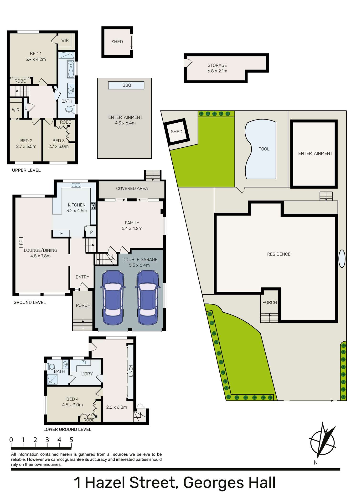 Floorplan of Homely house listing, 1 Hazel Street, Georges Hall NSW 2198