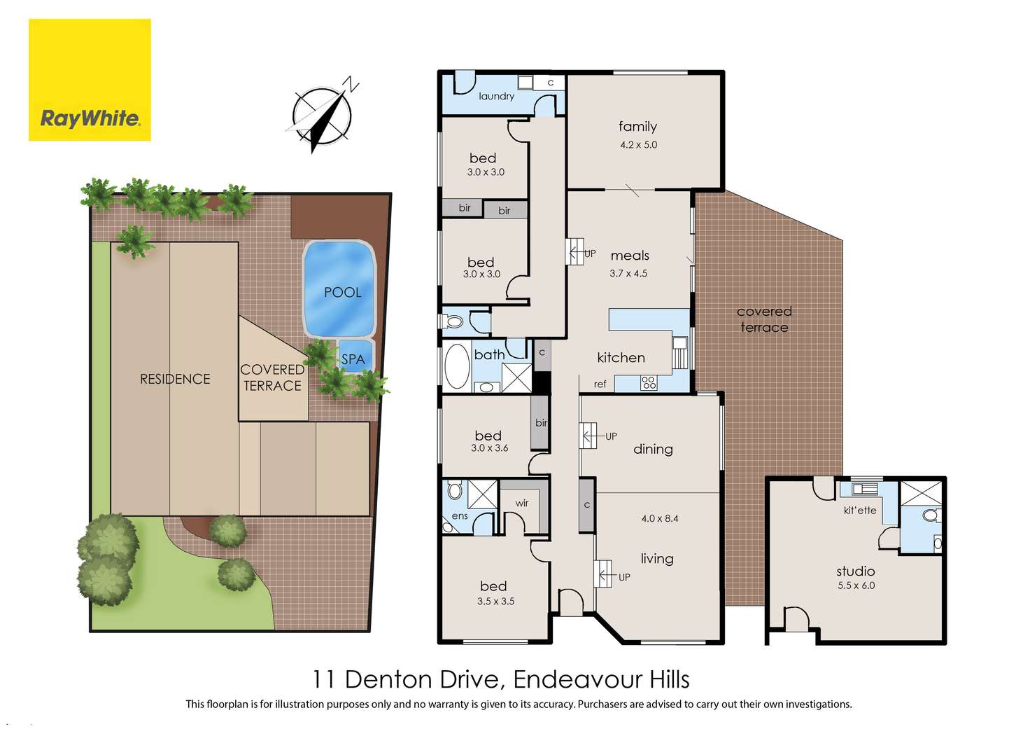 Floorplan of Homely house listing, 11 Denton Drive, Endeavour Hills VIC 3802