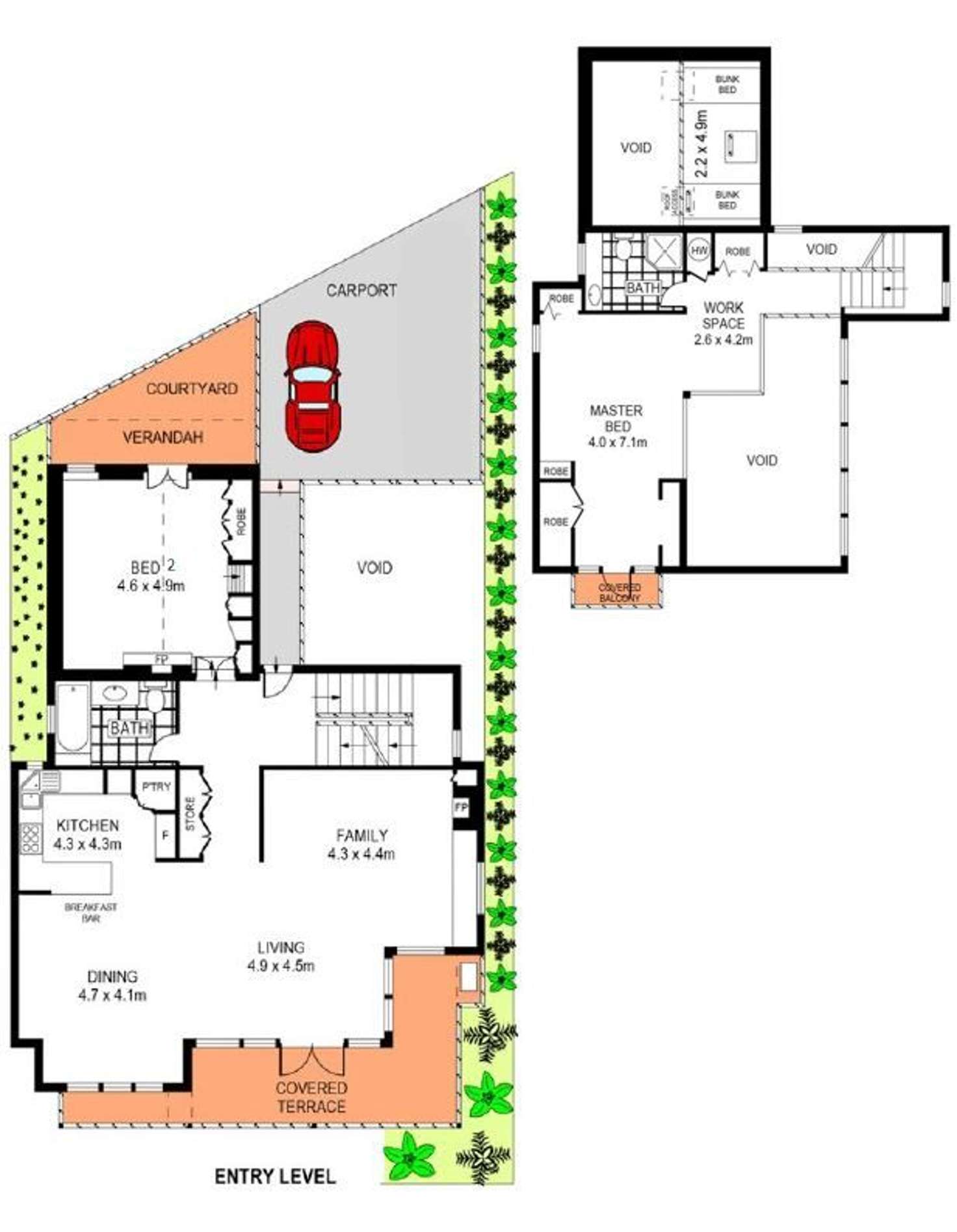 Floorplan of Homely apartment listing, 2 River Street, Birchgrove NSW 2041