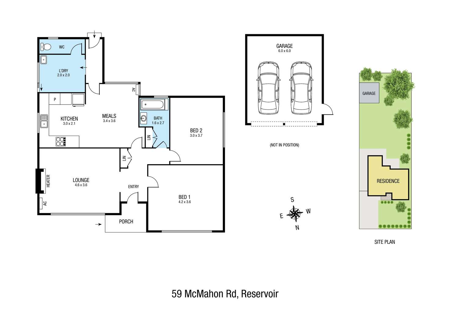 Floorplan of Homely house listing, 59 McMahon Road, Reservoir VIC 3073