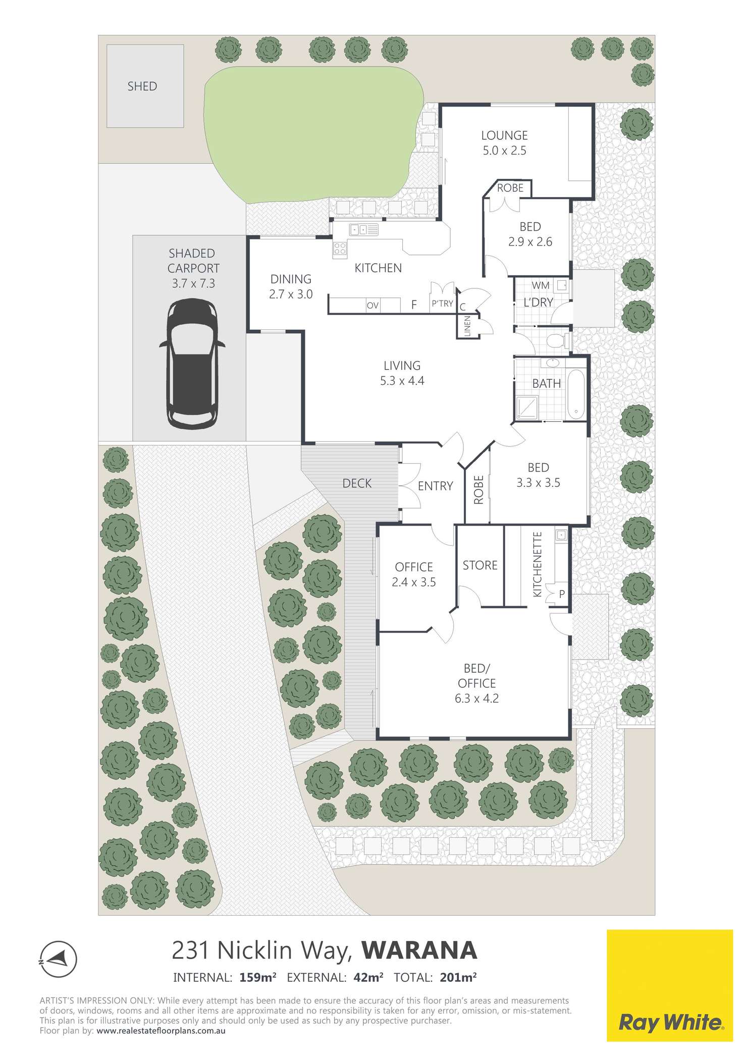 Floorplan of Homely house listing, 231 Nicklin Way, Warana QLD 4575