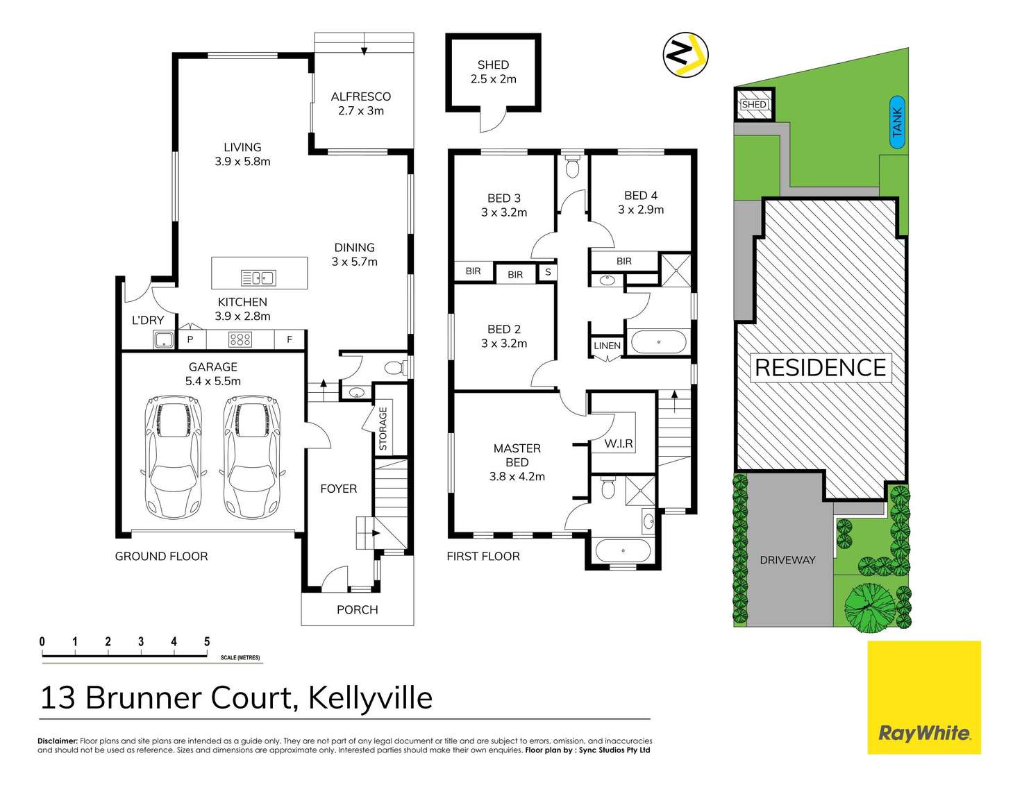 Floorplan of Homely house listing, 13 Brunner Court, Kellyville NSW 2155