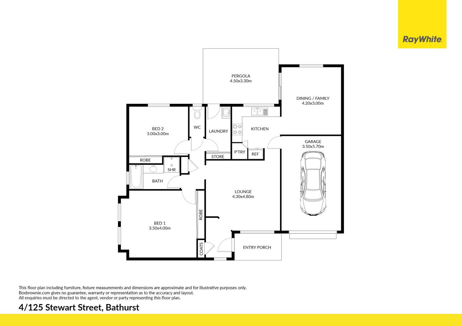 Floorplan of Homely house listing, 4/125 Stewart Street, Bathurst NSW 2795