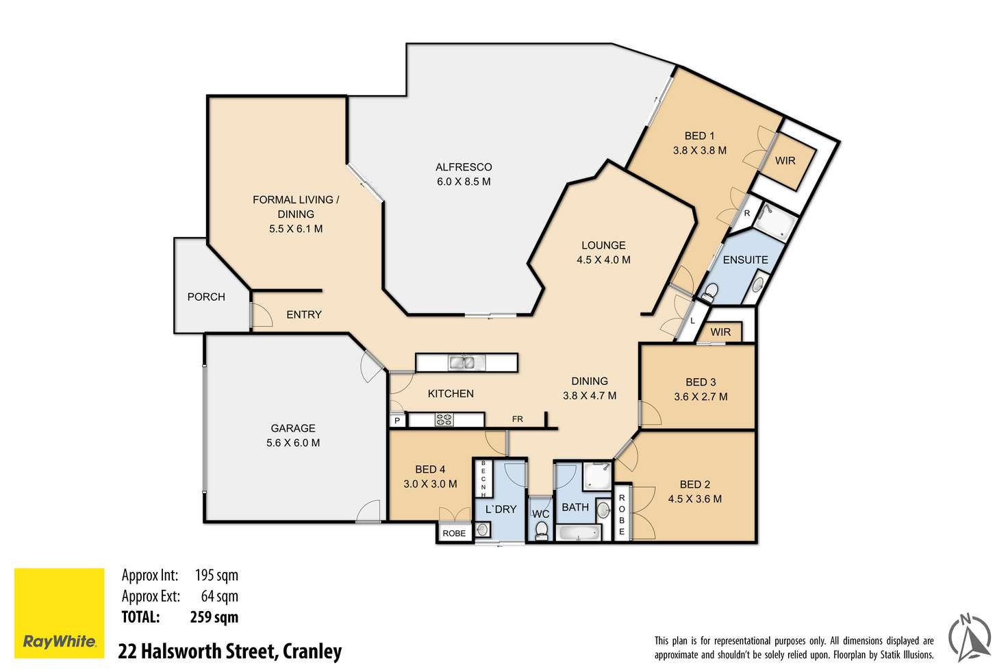 Floorplan of Homely house listing, 22 Halsworth Street, Cranley QLD 4350
