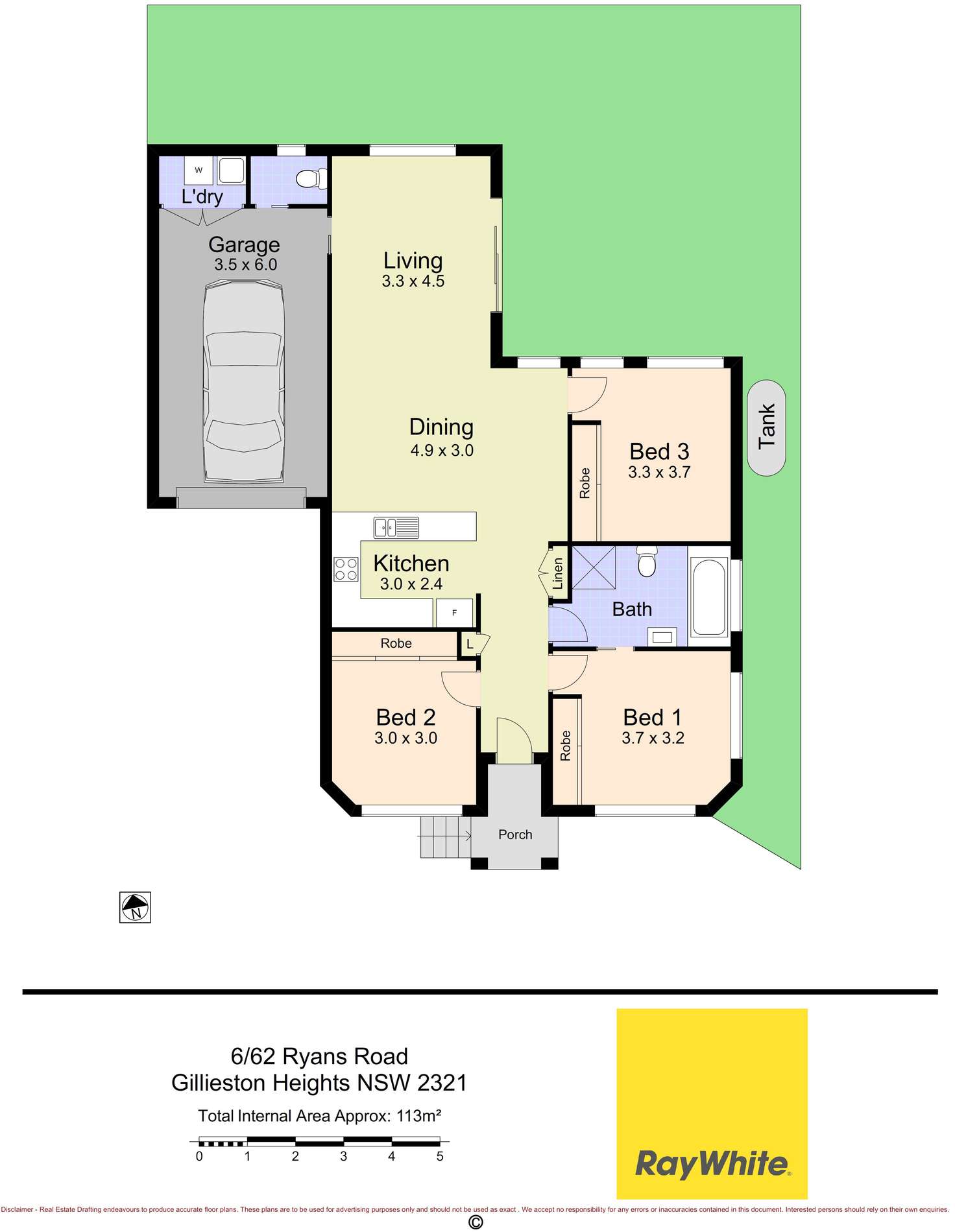 Floorplan of Homely townhouse listing, 6/62 Ryans Road, Gillieston Heights NSW 2321