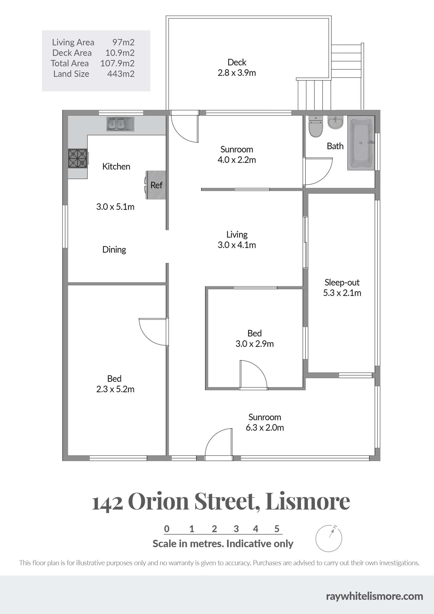 Floorplan of Homely house listing, 142 Orion Street, Lismore NSW 2480