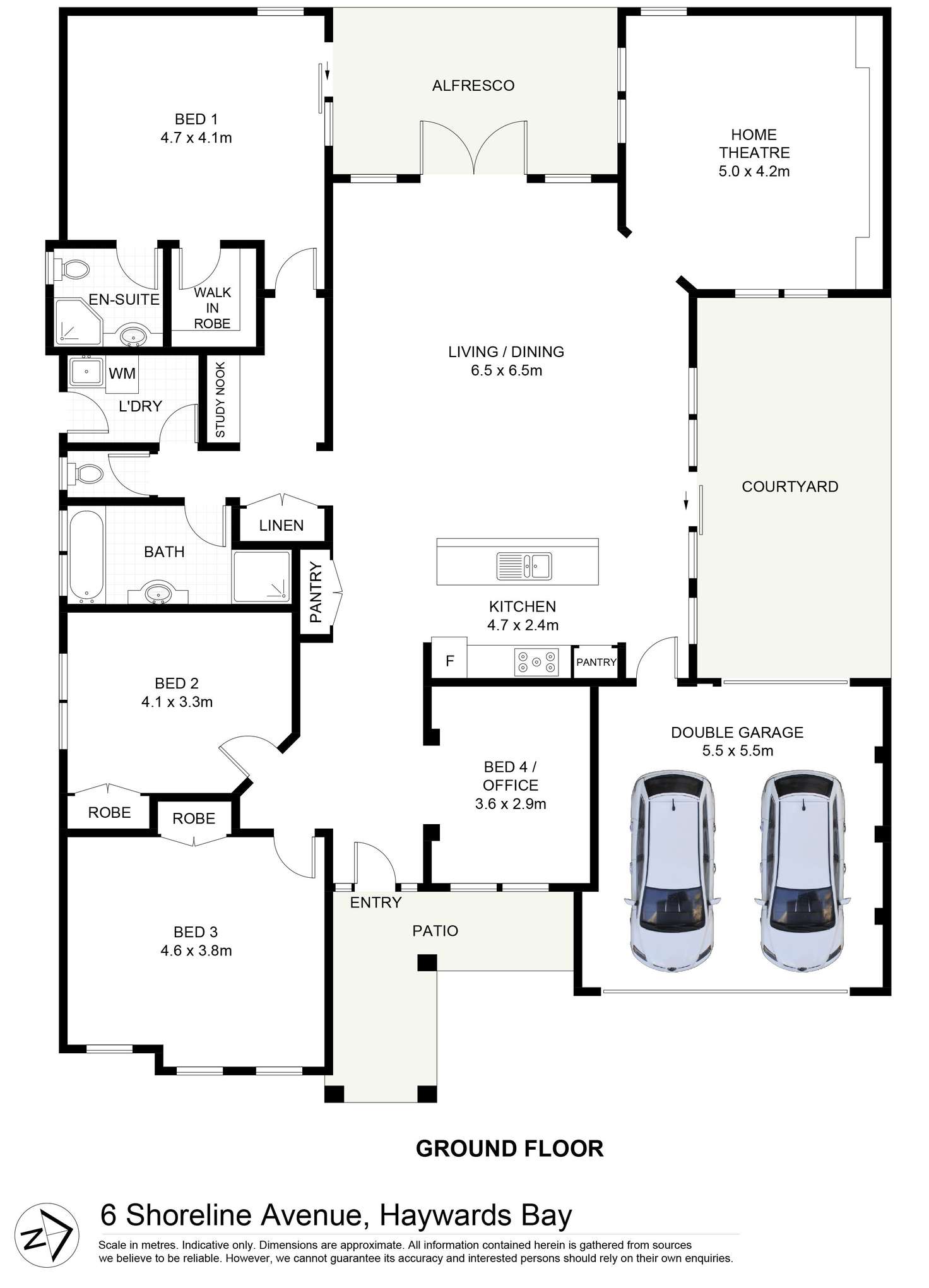 Floorplan of Homely house listing, 6 Shoreline Avenue, Haywards Bay NSW 2530