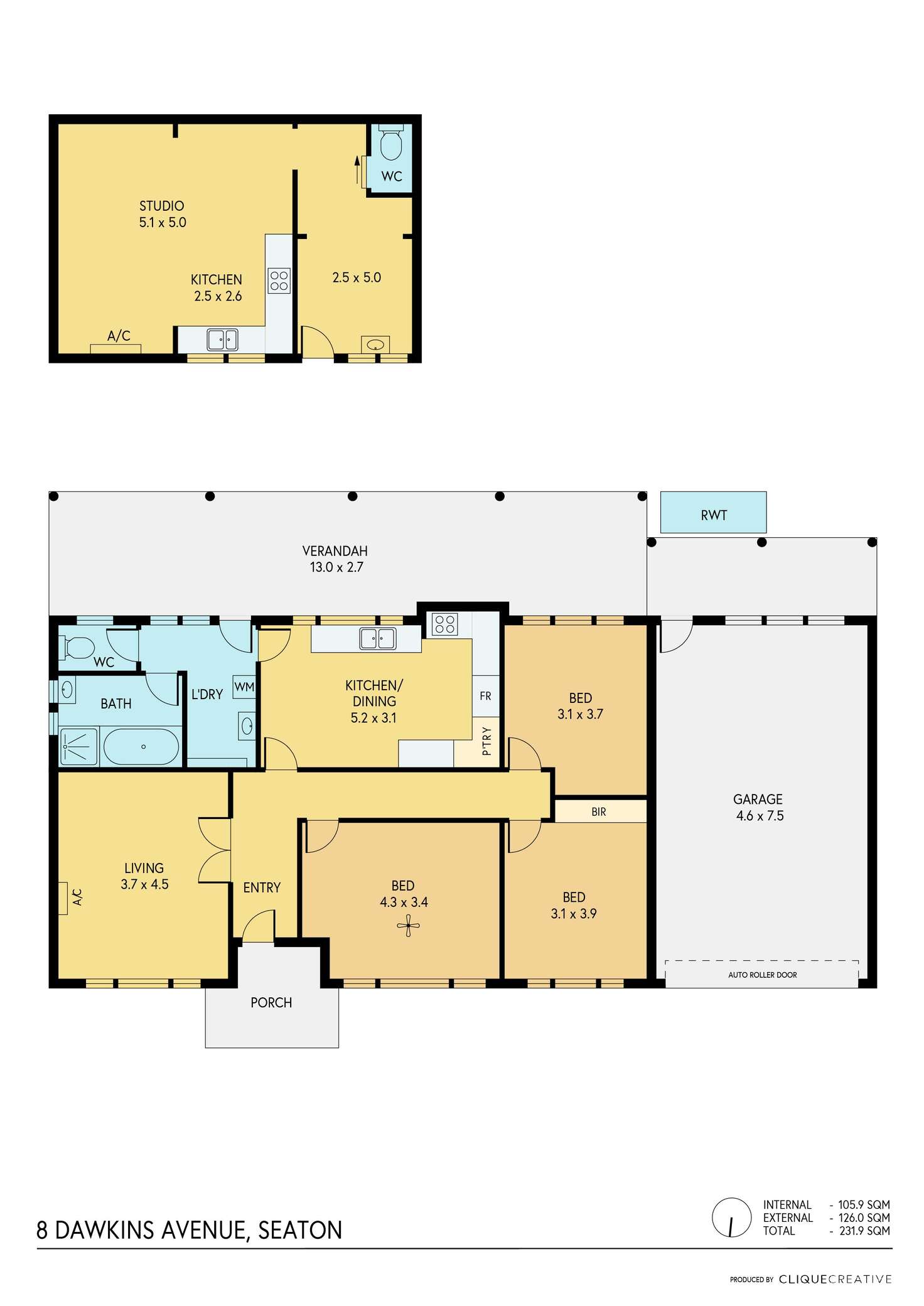 Floorplan of Homely house listing, 8 Dawkins Avenue, Seaton SA 5023